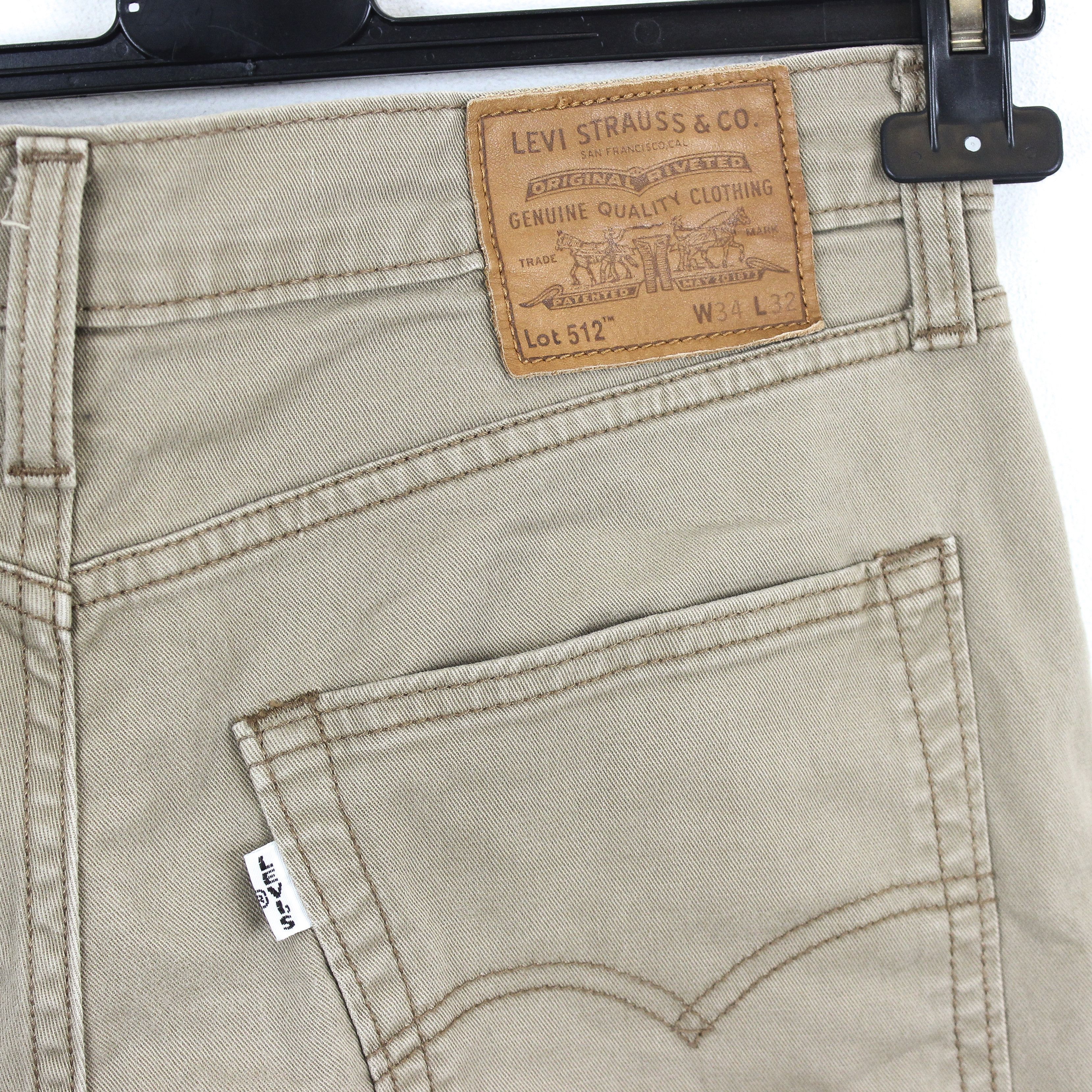 Levi's PREMIUM Big E 512 W34 L32 Slim Tapered Jeans Pants Stretchy Size US 34 / EU 50 - 4 Thumbnail