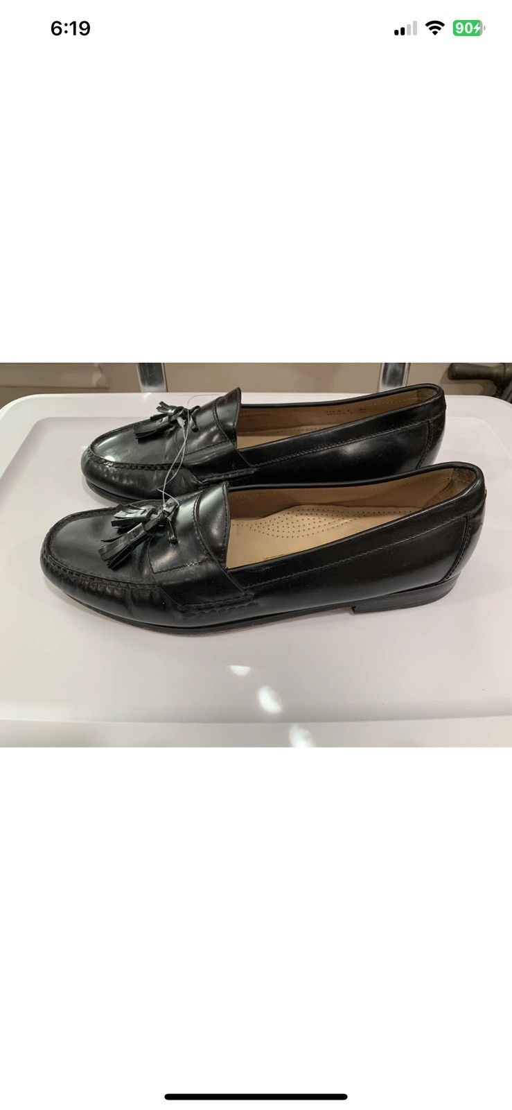 Cole Haan Cole Haan mens sz 11.5 D black loafers slip on tassel shoes Size US 11.5 / EU 44-45 - 7 Thumbnail