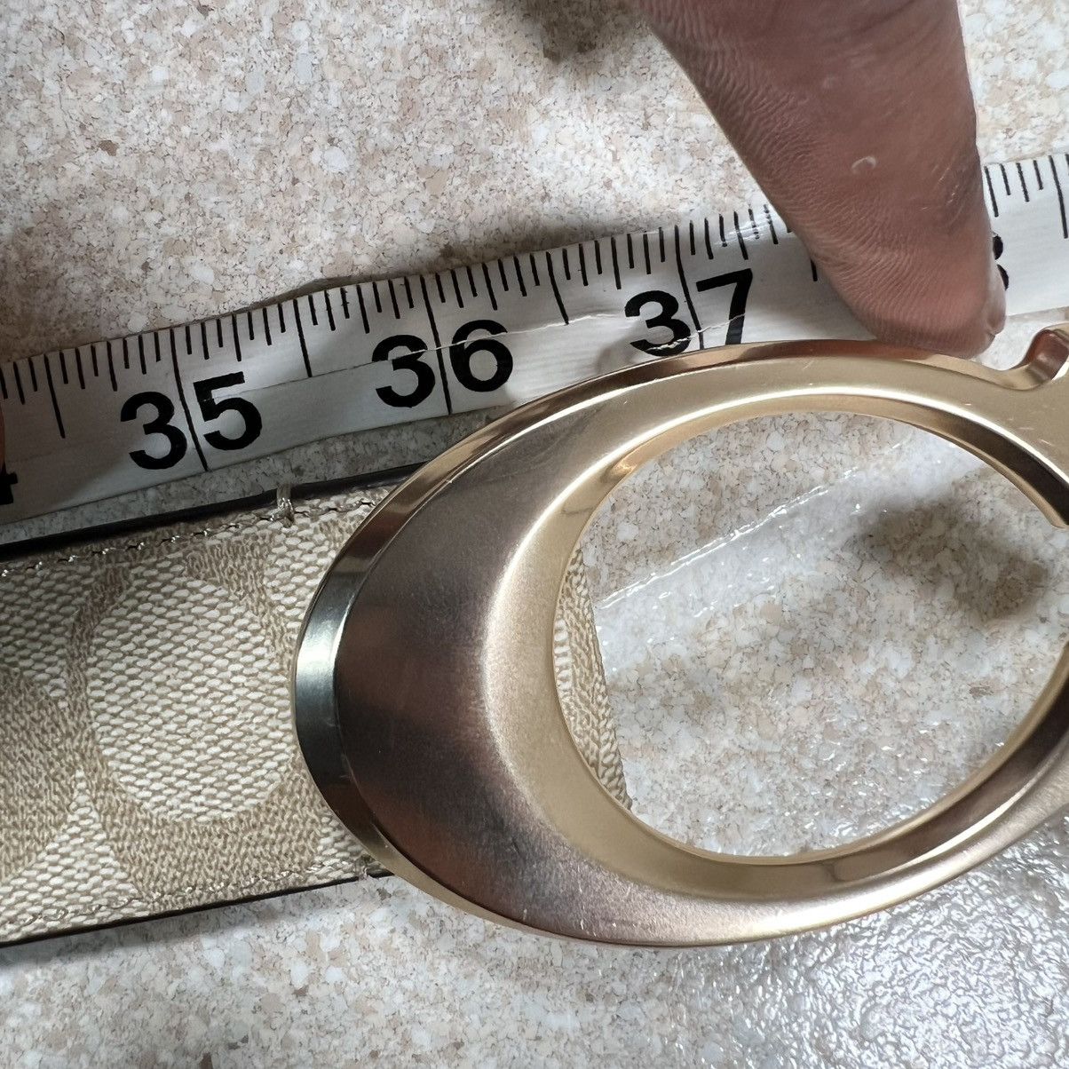 Coach Coach Signature Buckle Belt 25mm Gold Tone Size S Size ONE SIZE - 7 Thumbnail