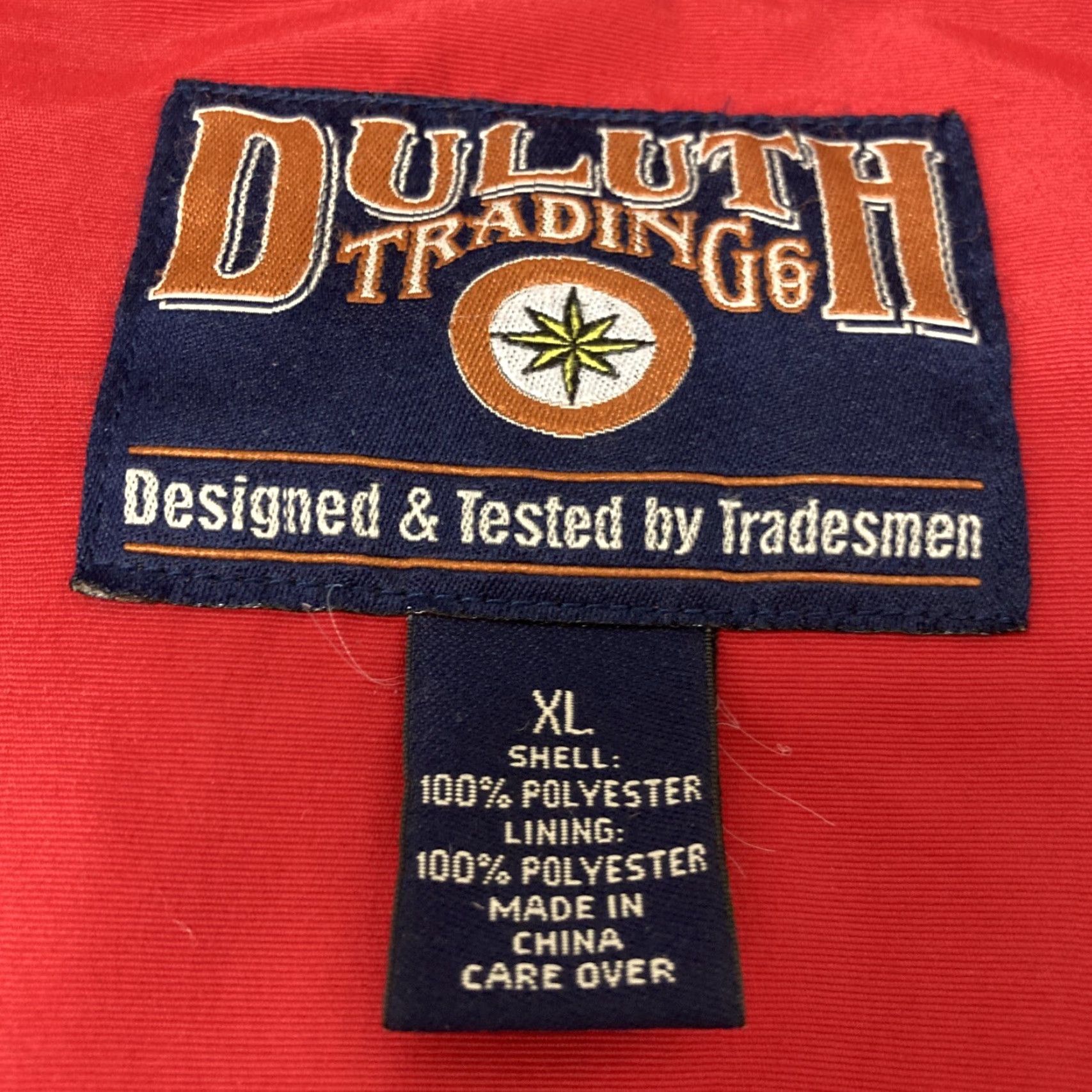 Duluth Trading Company Duluth Trading Co Mens Jacket XL Red Fleece Full Zip Pockets Long Sleeve Size US XL / EU 56 / 4 - 2 Thumbnail