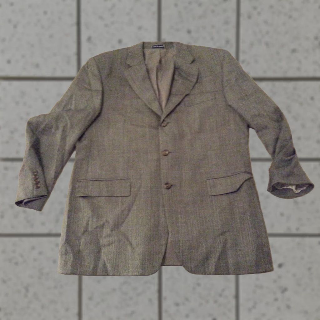 Chaps Mens Polo Ralph Lauren Chaps Wool Blazer Jacket Tan L Large Beige Sports Shirt? Size US L / EU 52-54 / 3 - 1 Thumbnail