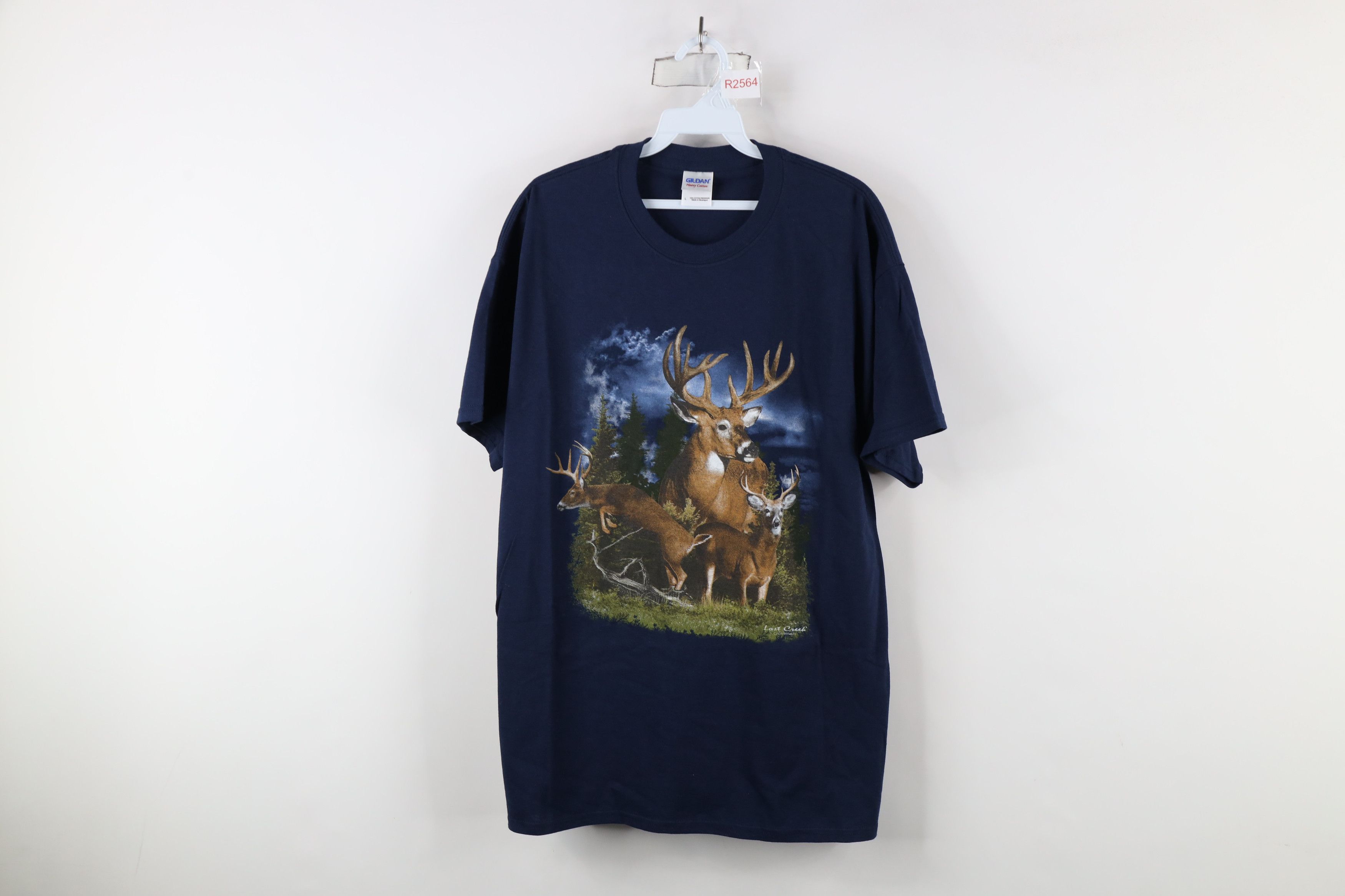 Vintage Vintage 90s Streetwear Nature Deer Buck Short Sleeve T-Shirt Size US L / EU 52-54 / 3 - 1 Thumbnail