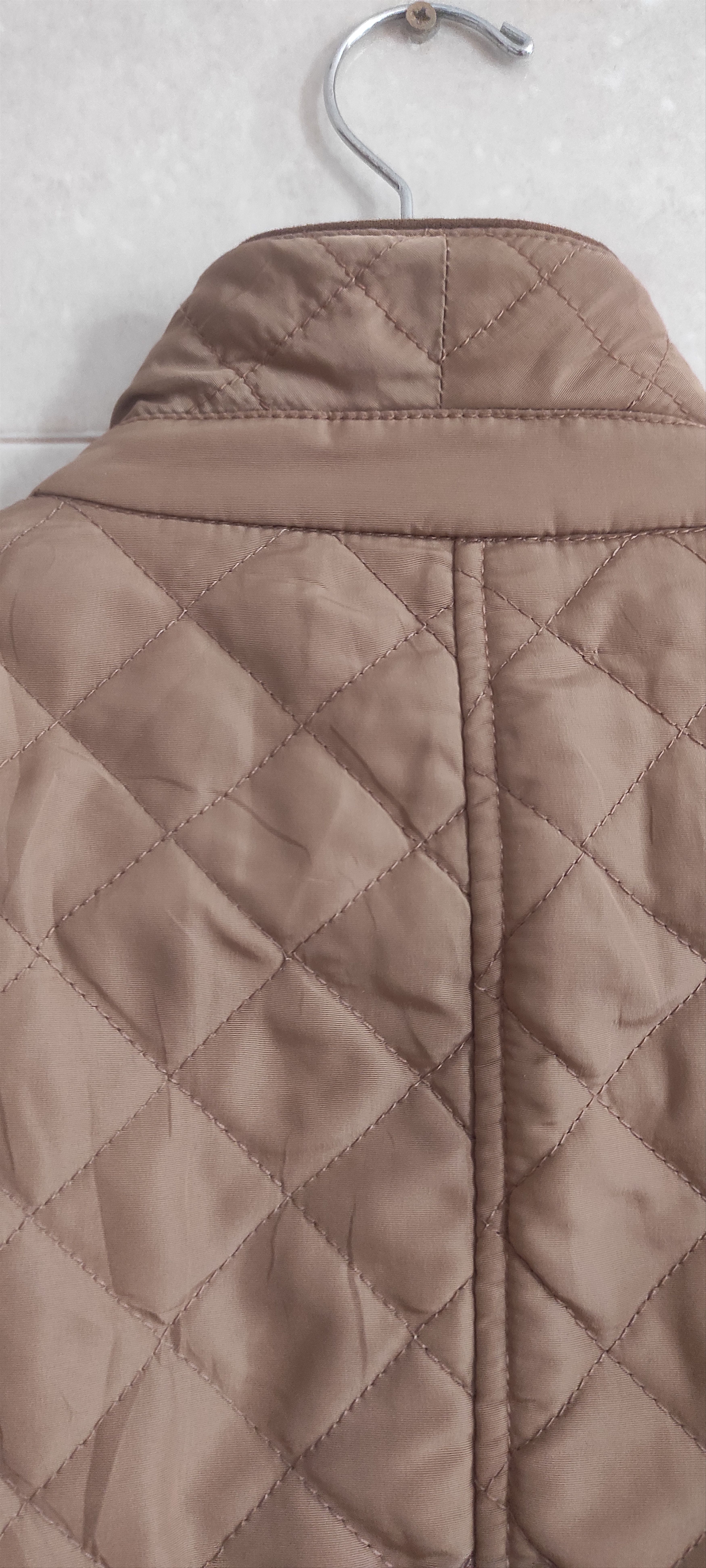 Zara Zara Beige Quilted Women Jacket - Size M Size L / US 10 / IT 46 - 10 Thumbnail
