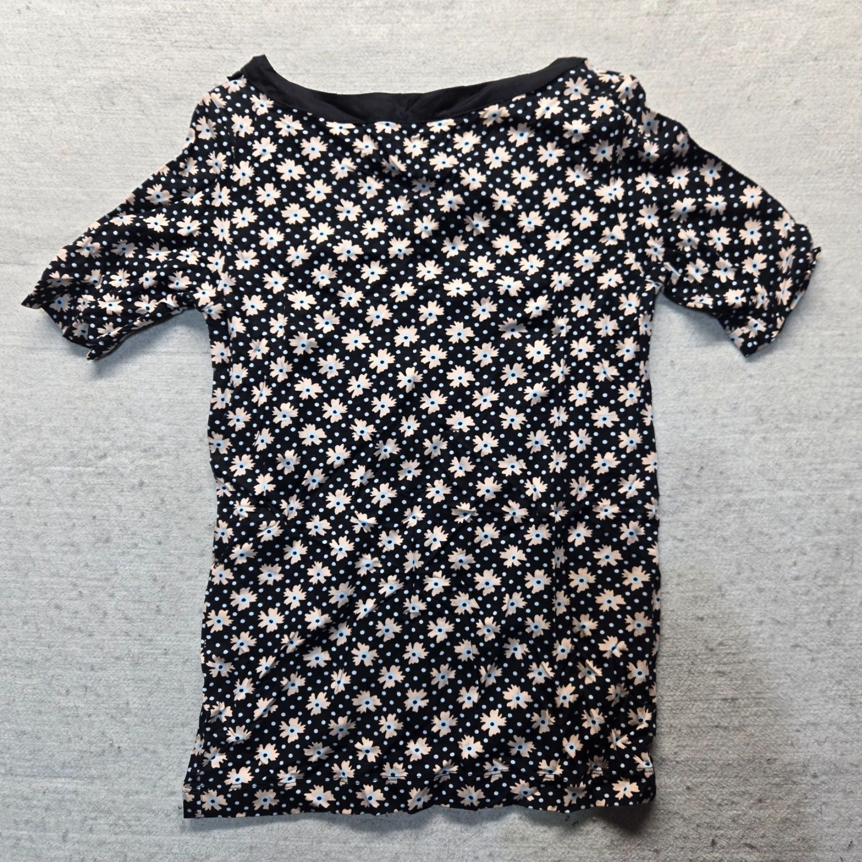 Vintage VINTAGE Sonia Rykiel Shirt Floral Print Women XS Black Floral 90s Womens Shirt XS Black Flowers Size XS / US 0-2 / IT 36-38 - 6 Thumbnail