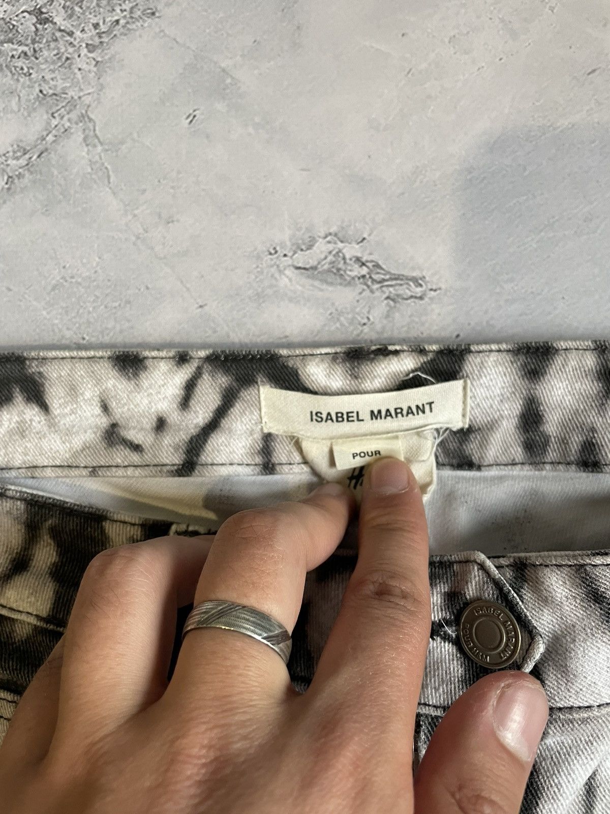 Isabel Marant Isabel Marant Printed Denim Pants Size 32" / US 10 / IT 46 - 6 Thumbnail