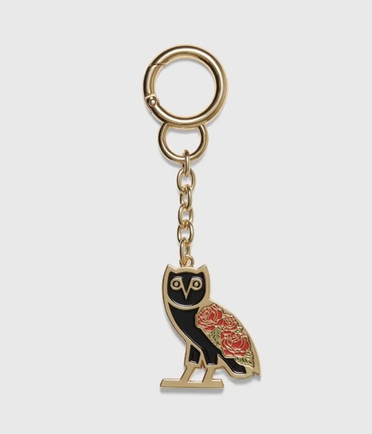 October's Very Own OVO Gold Rose Owl Keychain Size ONE SIZE - 4 Thumbnail
