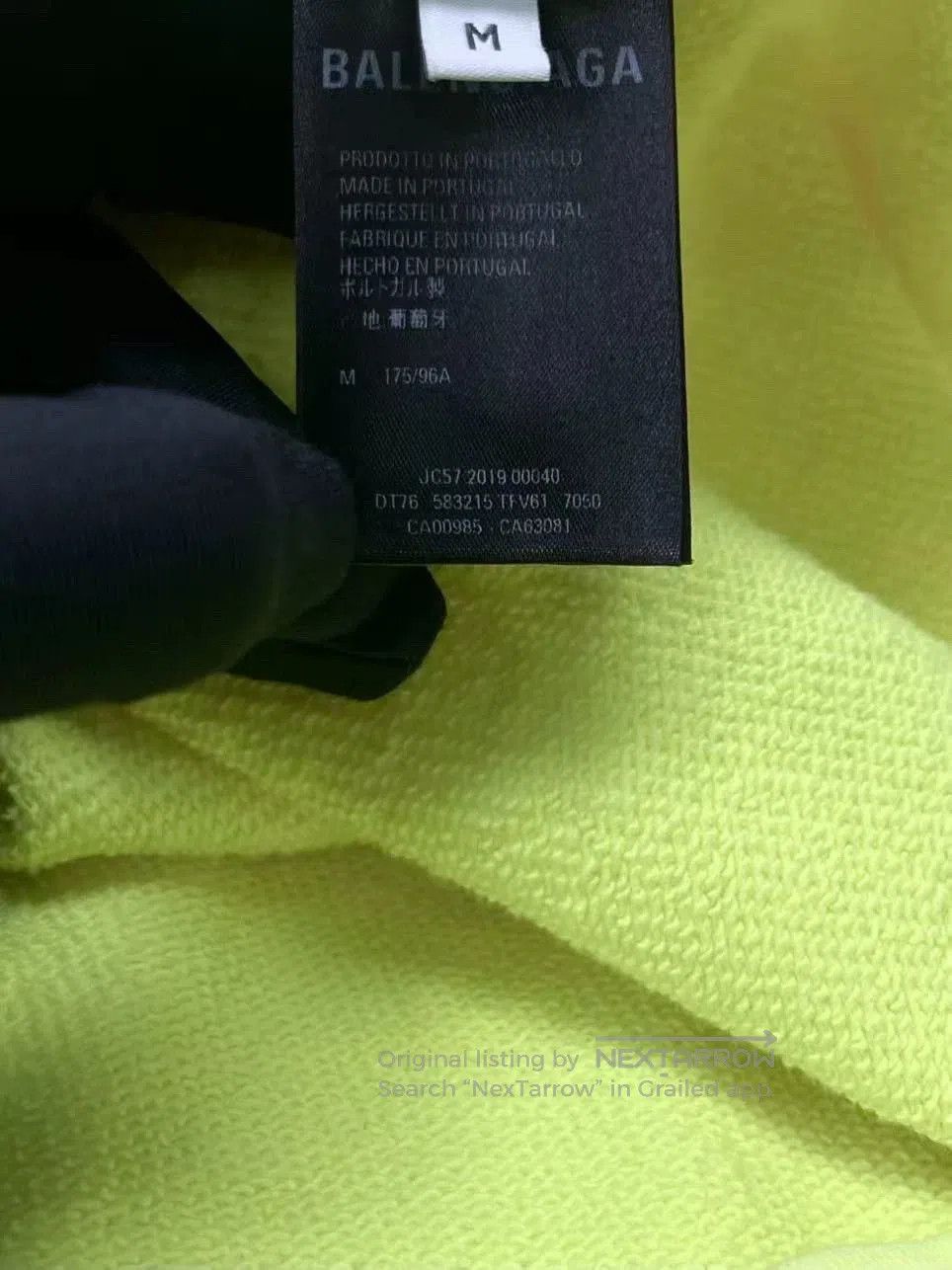 Balenciaga balenciaga neon yellow logo hoodie unisex. Size US M / EU 48-50 / 2 - 5 Thumbnail