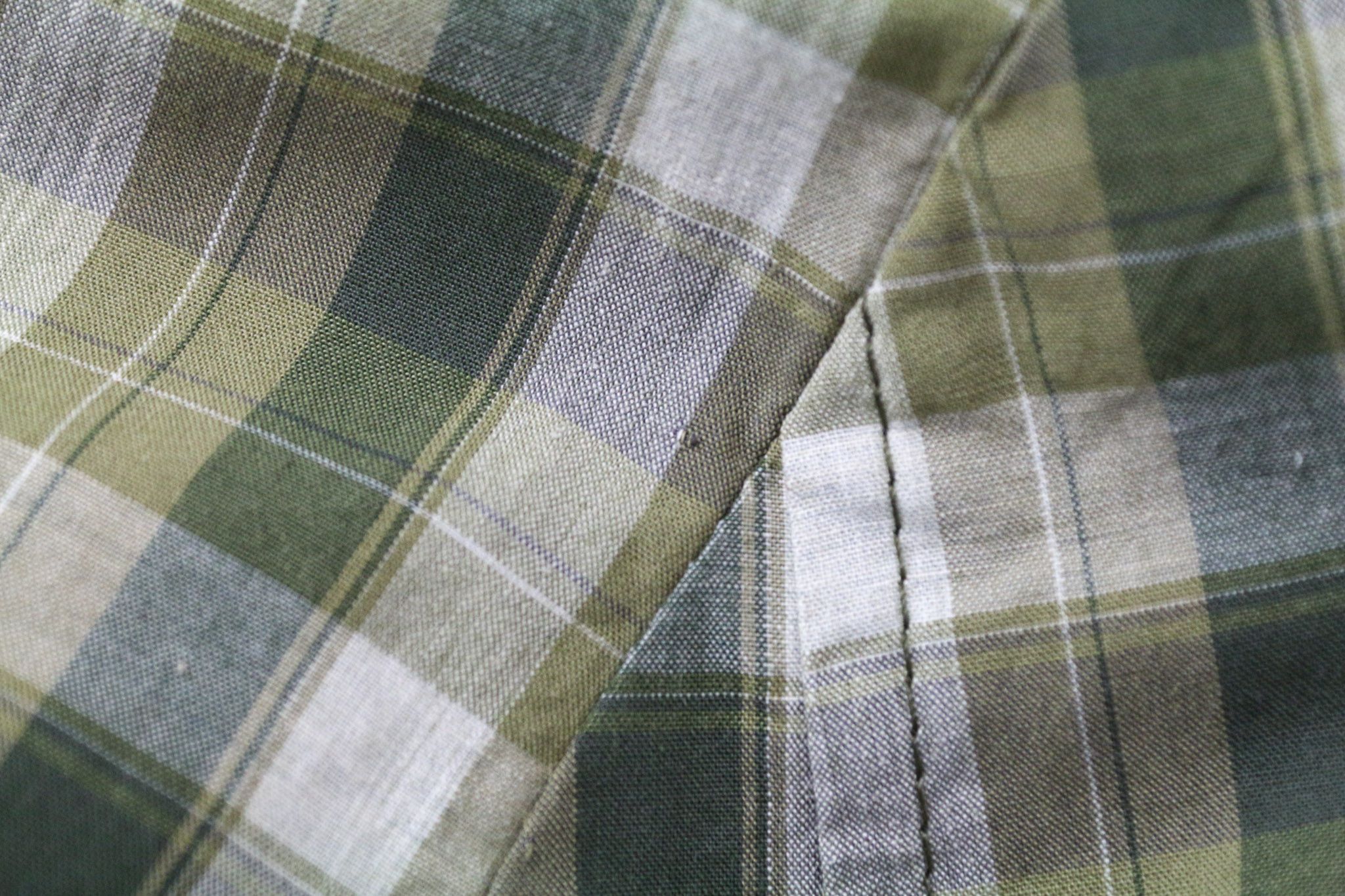 John Richmond 48 Green Linen Checked Single-Breasted Blazer 74038 Size 38R - 8 Thumbnail