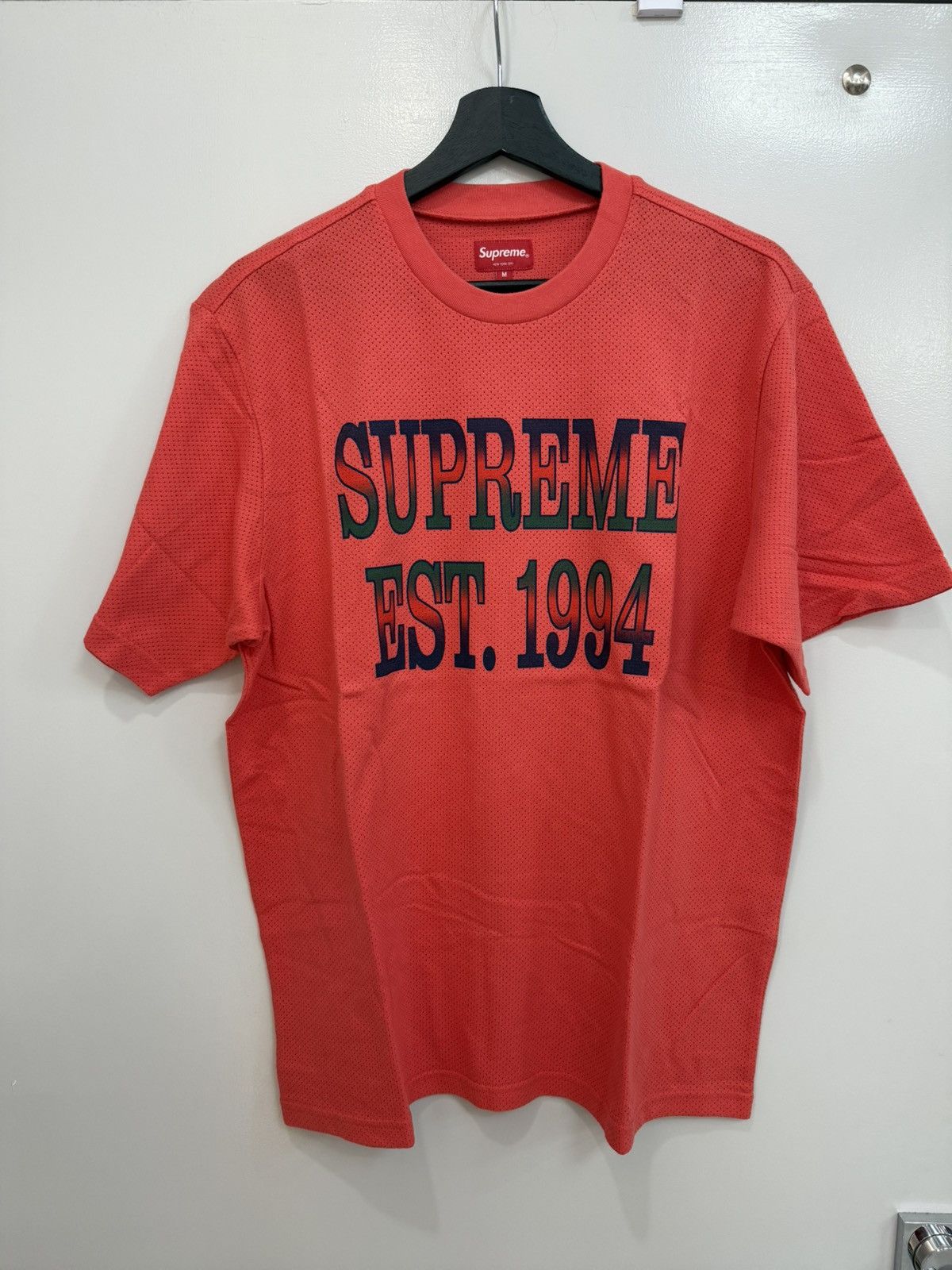 Supreme Supreme Cotton Mesh Gradient Logo T-Shirt Size US M / EU 48-50 / 2 - 1 Thumbnail