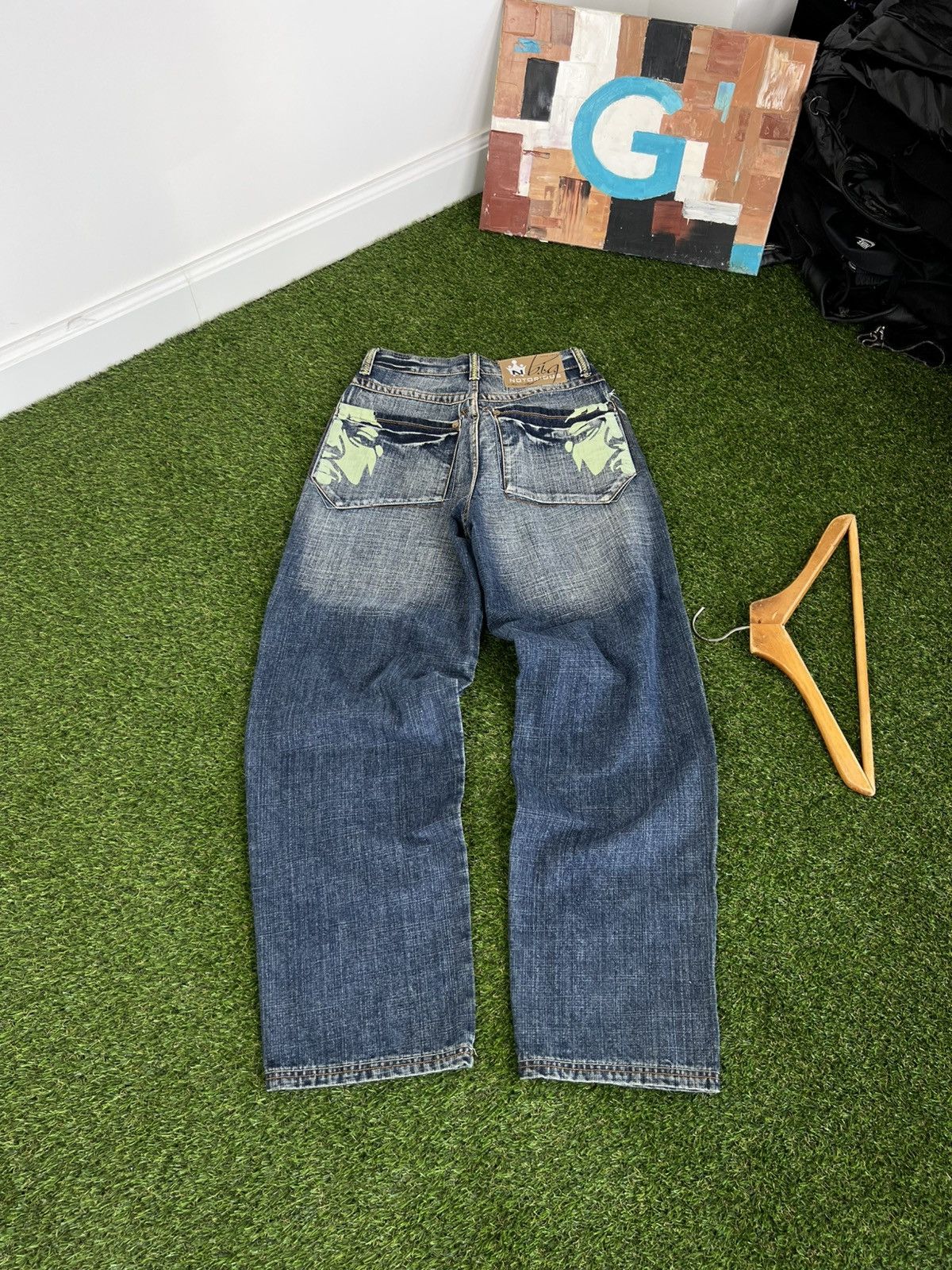 Japanese Brand Crazy Vintage Super Baggy 90’s Notoriuos BIG Jnco Jeans USA Size US 30 / EU 46 - 1 Thumbnail