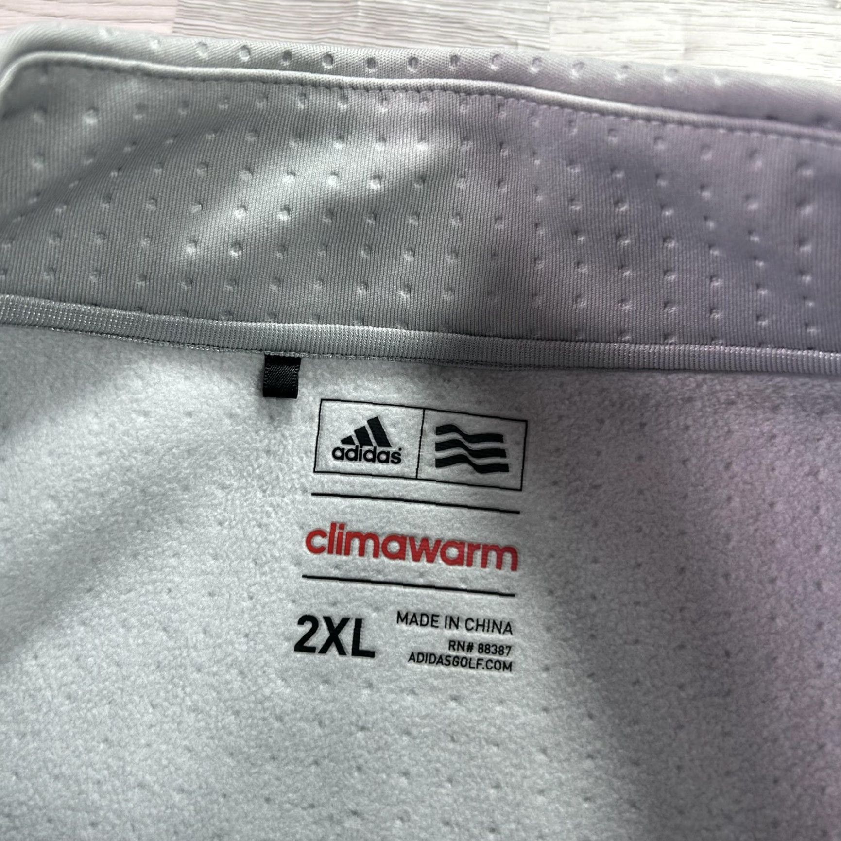 Adidas Adidas ClimaWarm Pullover Mens 2XL Gray Quarter Zip Golf Sweatshirt AE9863 Size US XXL / EU 58 / 5 - 5 Thumbnail