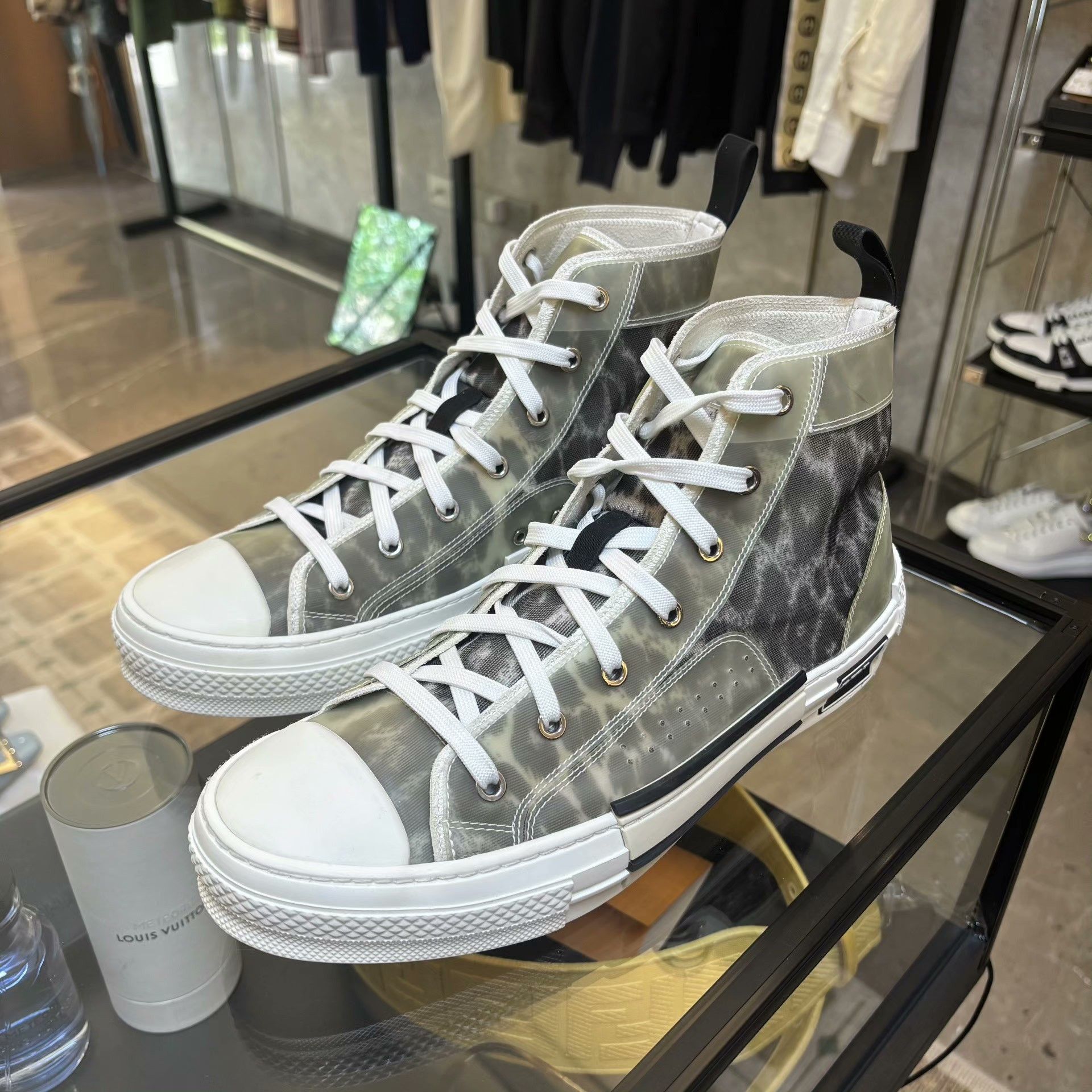 Dior Dior Animal Print Hitop Sneakers 7.5 Men Size US 7.5 / EU 40-41 - 1 Thumbnail