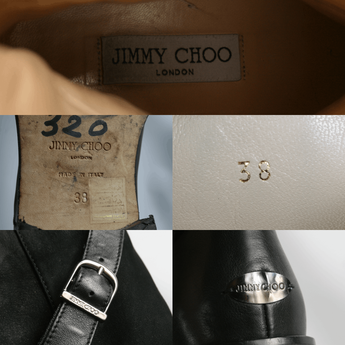 Jimmy Choo Riding Belted Knee High Leather Suede Boots Size US 8 / IT 38 - 21 Thumbnail