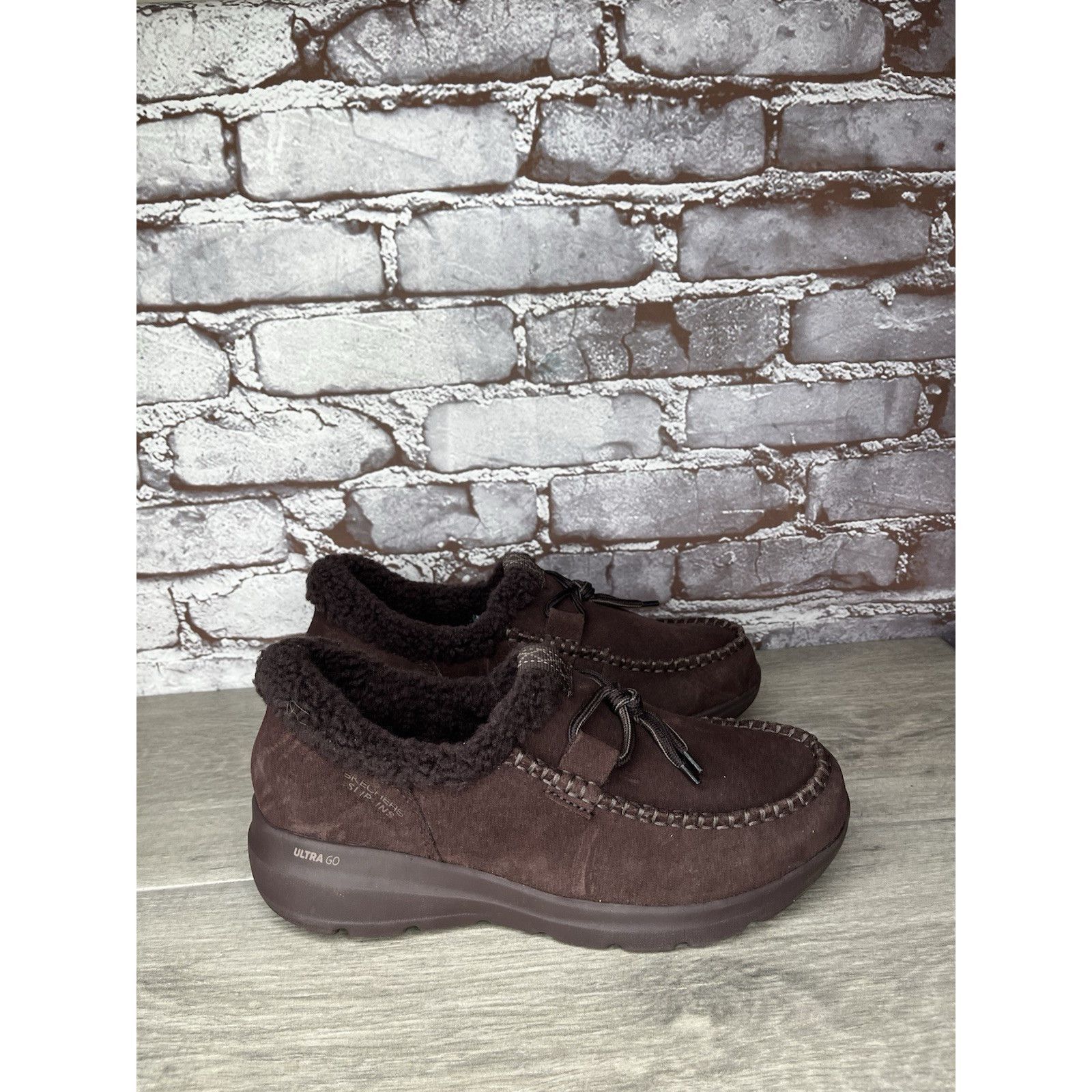 SKECHERS Skechers Glacial Ultra Millie Brown Suede Slip On Comfort Sh Size US 7.5 / IT 37.5 - 12 Thumbnail