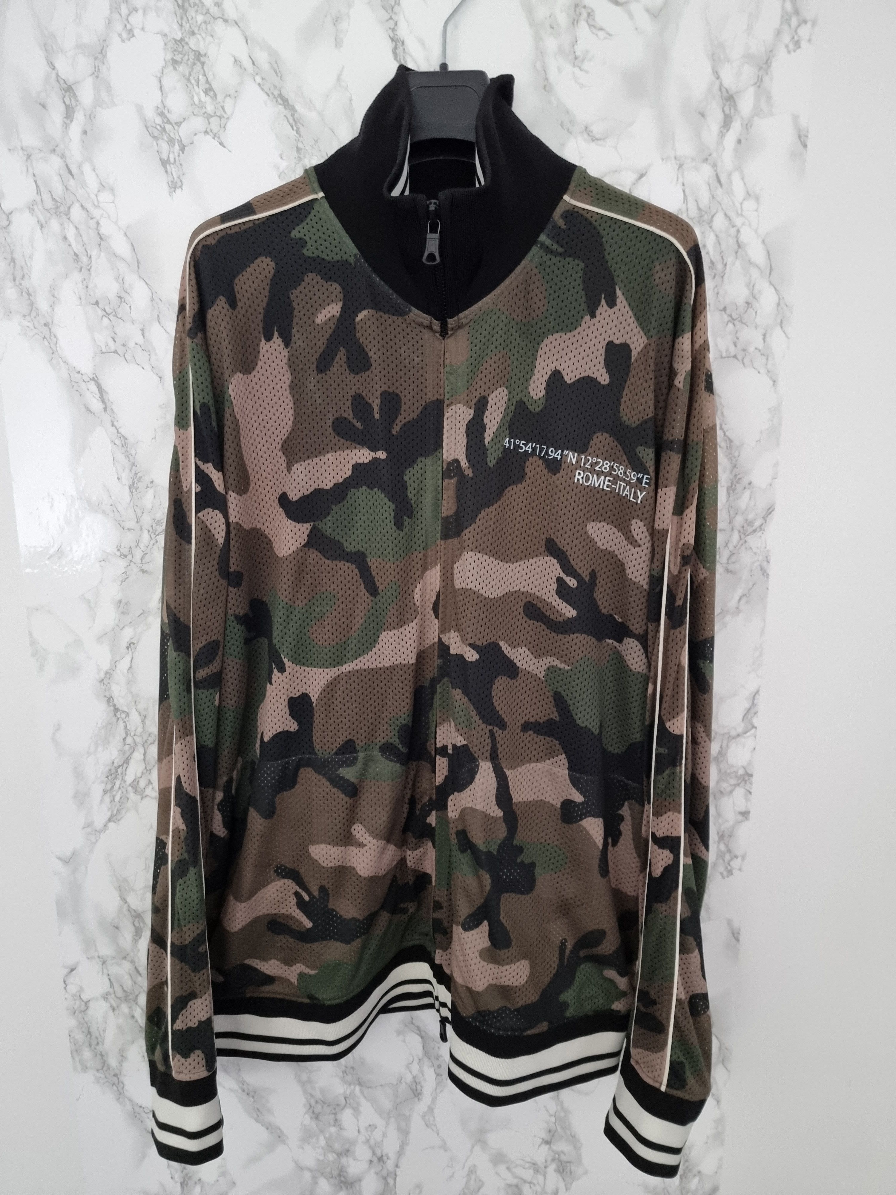 image of Valentino Camoflage Jacket Size XL in Green, Men's