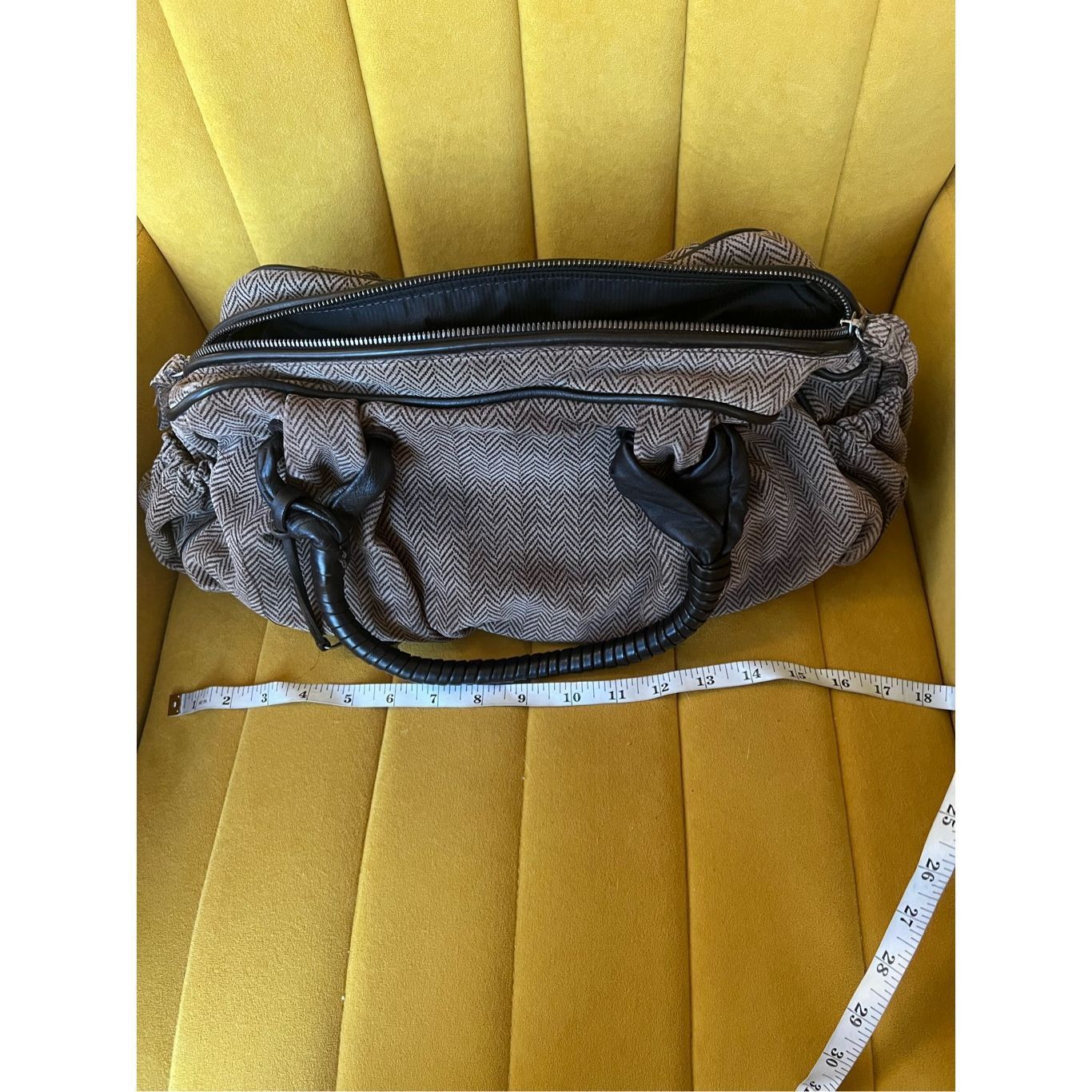 Giorgio Armani Giorgio Armani vintage fabric with Leather Hand Bag Size ONE SIZE - 12 Thumbnail