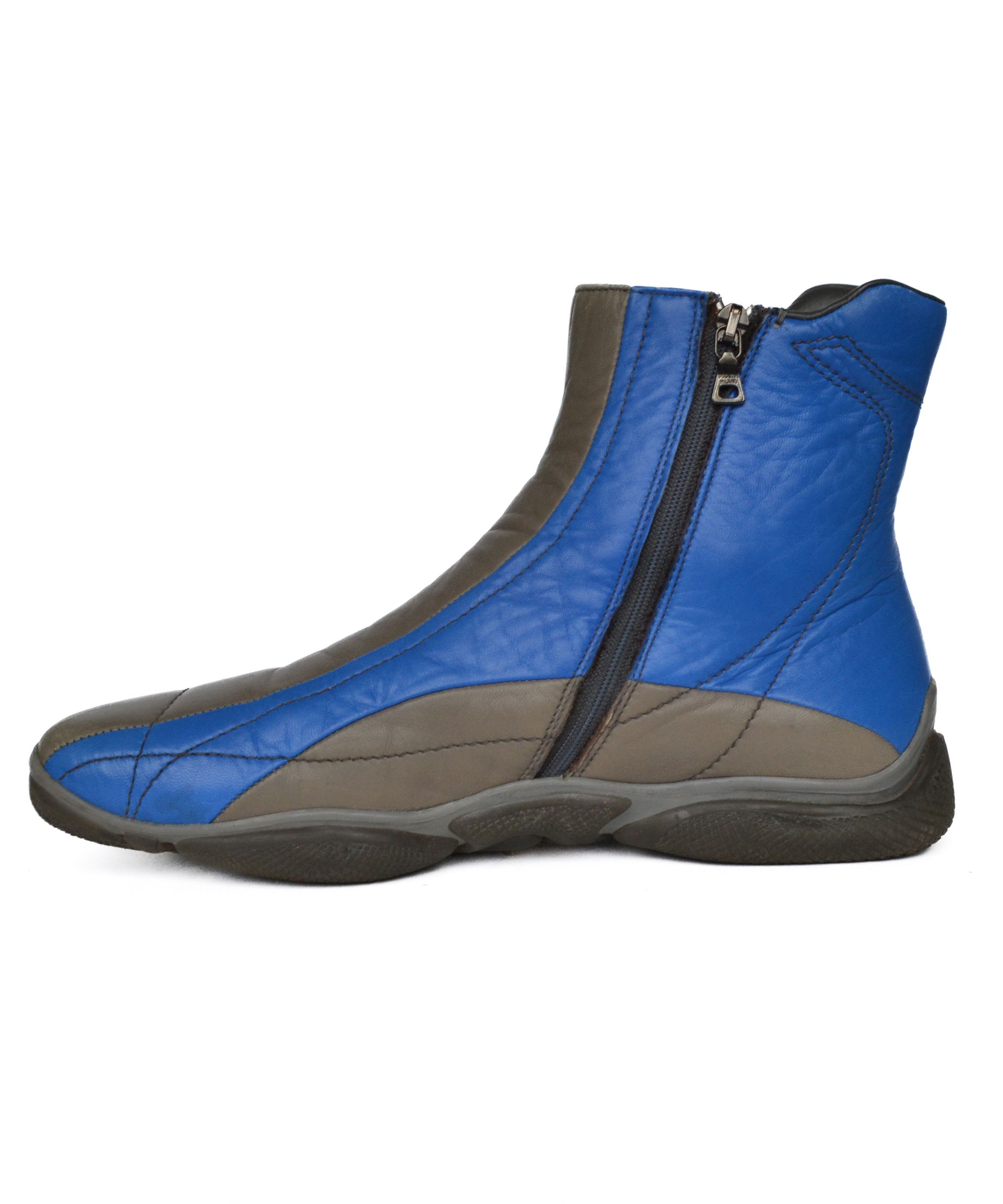 Prada PRADA Boots Vintage Leather Astro Blue Grey 1999 Shoes Size US 8 / EU 41 - 5 Thumbnail