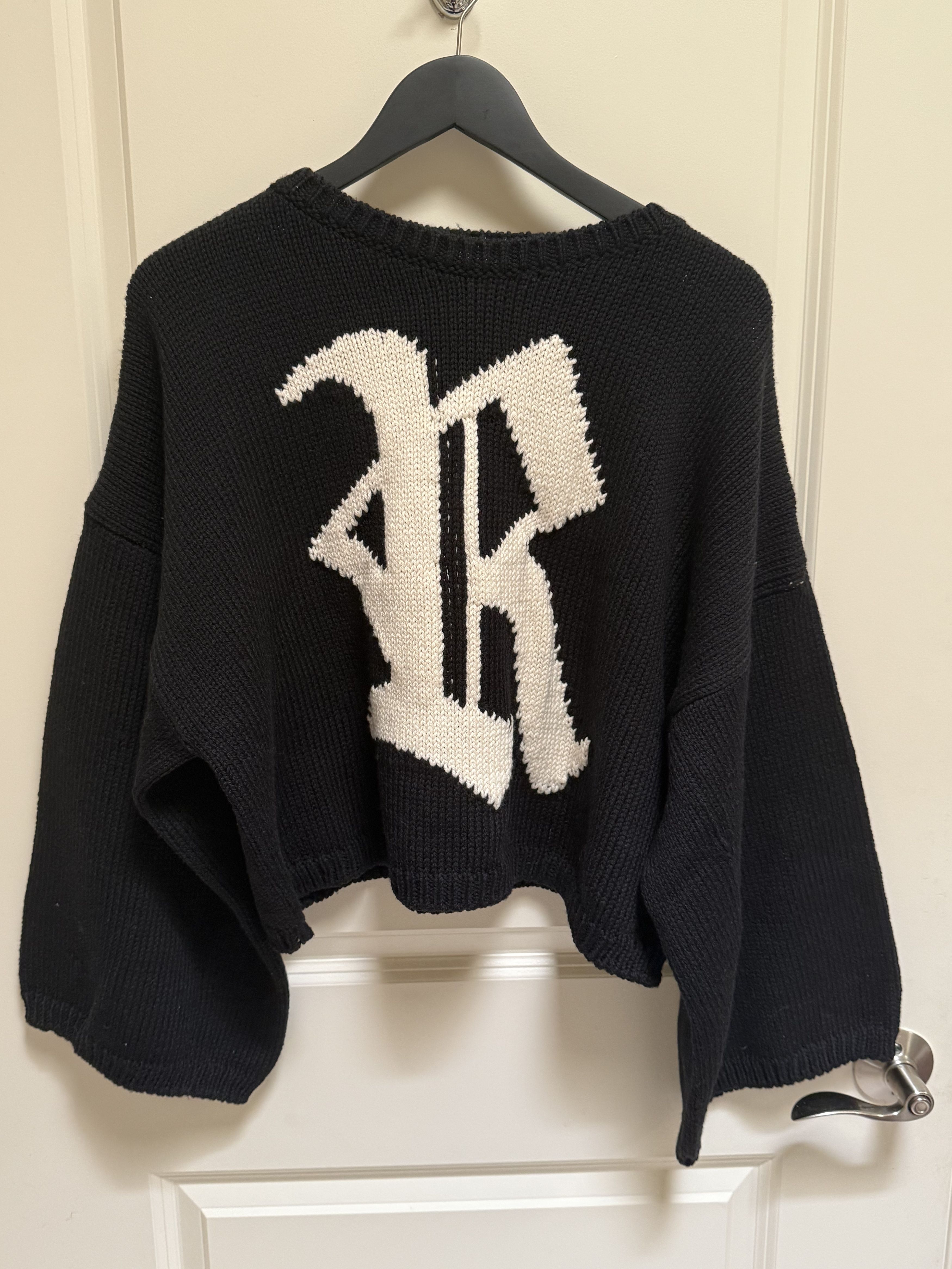 Raf Simons Cropped R sweater Size US S / EU 44-46 / 1 - 1 Thumbnail