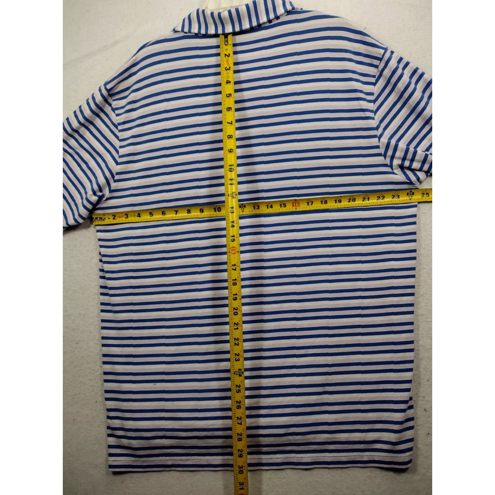 Peter Millar Peter Millar Polo Shirt Mens XL Purple Short Sleeve Striped Collared Button Golf Summer Comfort Size US XL / EU 56 / 4 - 7 Thumbnail