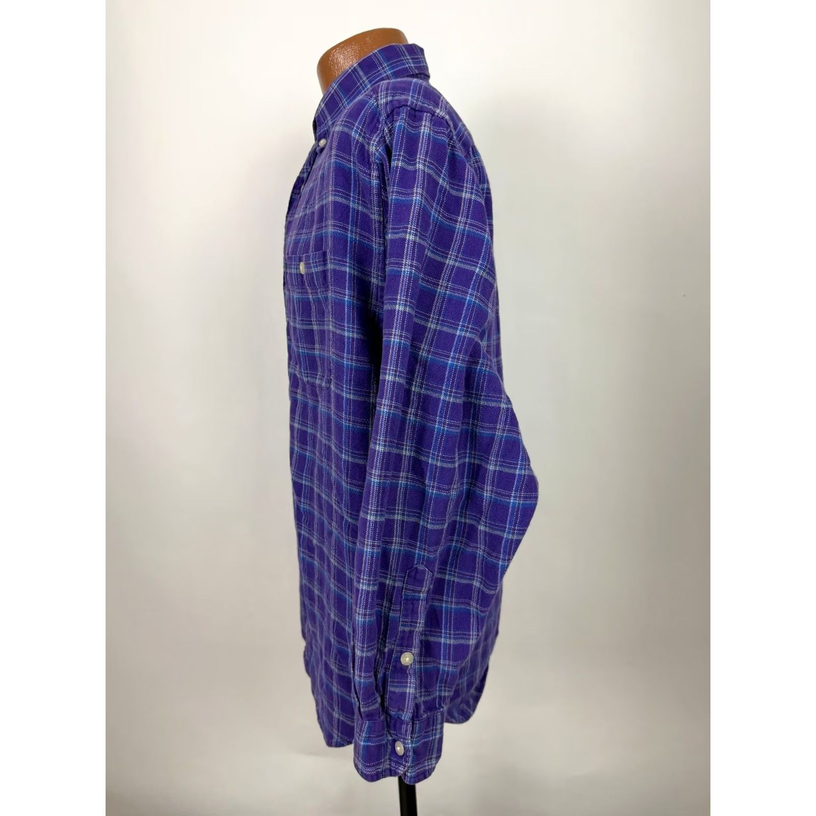 Alexander Julian VINTAGE Alexander Julian Shirt Men M Plaid Lightweight 90s Casual Button-Up Collared Long Sleeve Purple Size US M / EU 48-50 / 2 - 7 Thumbnail