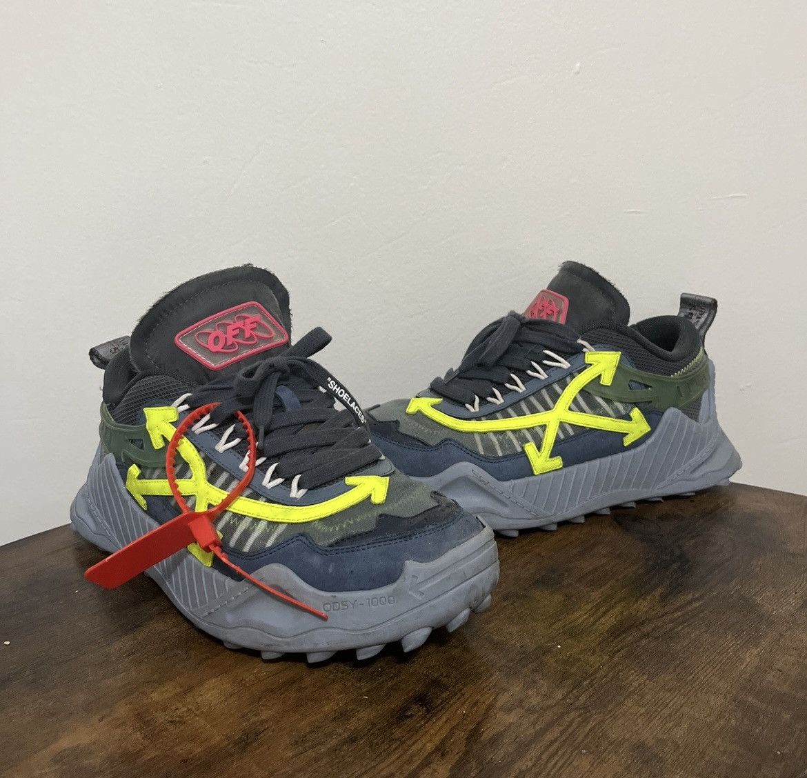 Off-White Off-White Odsy 1000 “Blue Yellow” SS20 – EU 42 / US 9 Size US 9 / EU 42 - 1 Thumbnail