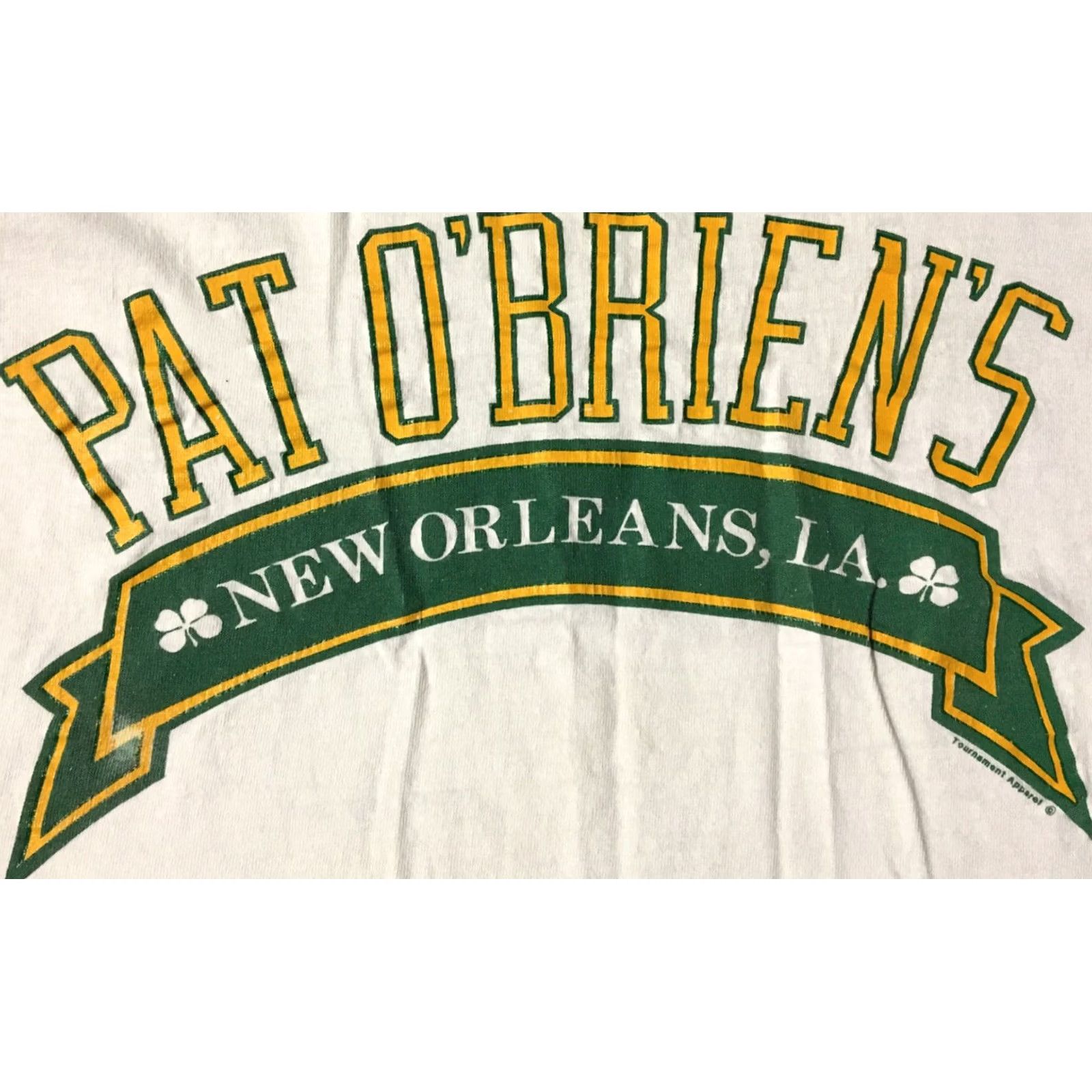 Vintage VINTAGE 90s Pat O’Brien’s New Orleans Bar Faded Tank Top S USA Bar T-Shirt Sleeveless White Mens Small Distressed Grunge USA Mardi Gras Rock Size US S / EU 44-46 / 1 - 2 Thumbnail