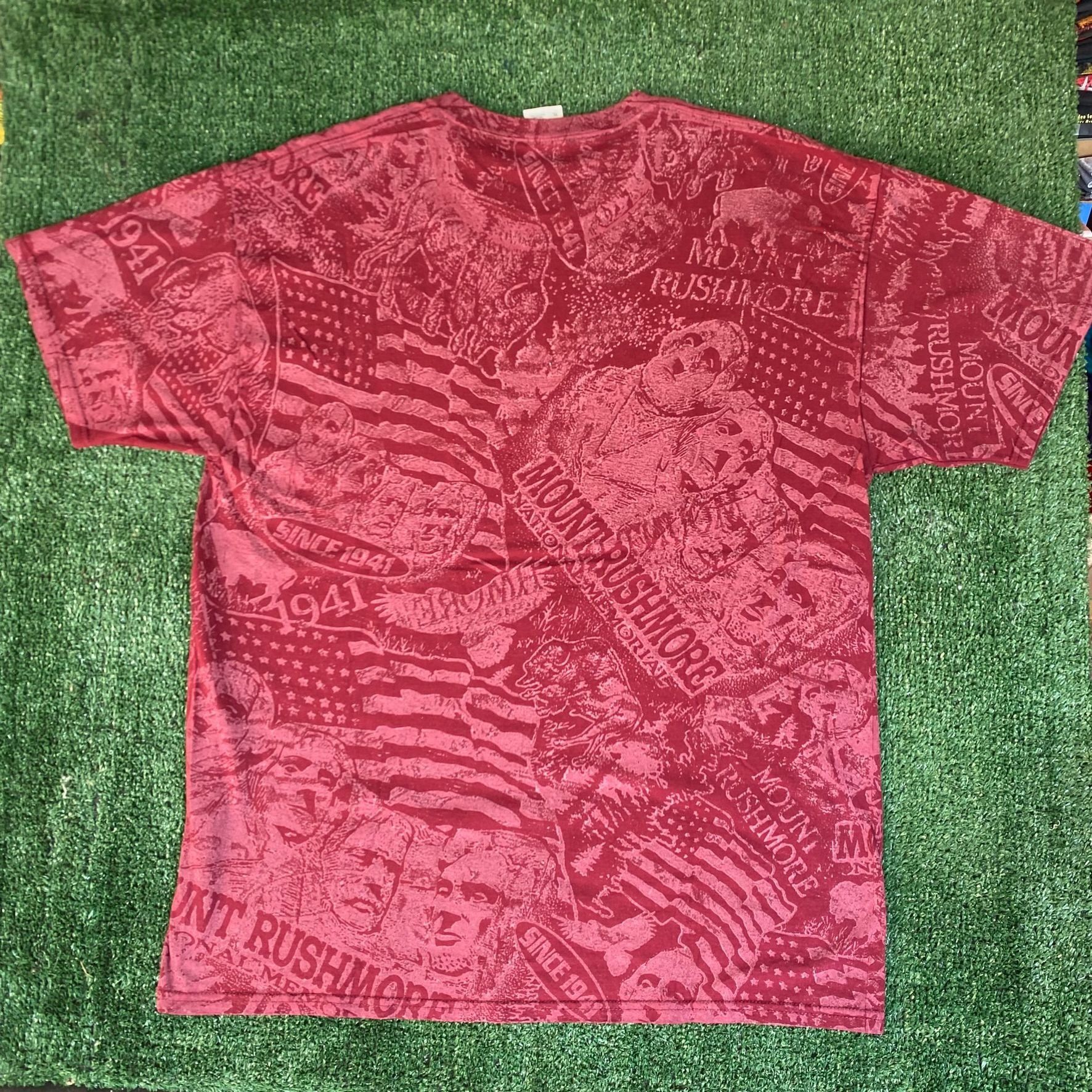 Jerzees × Vintage Vintage Y2K Mount Rushmore Shirt USA America Monument Tee Size US XL / EU 56 / 4 - 6 Thumbnail