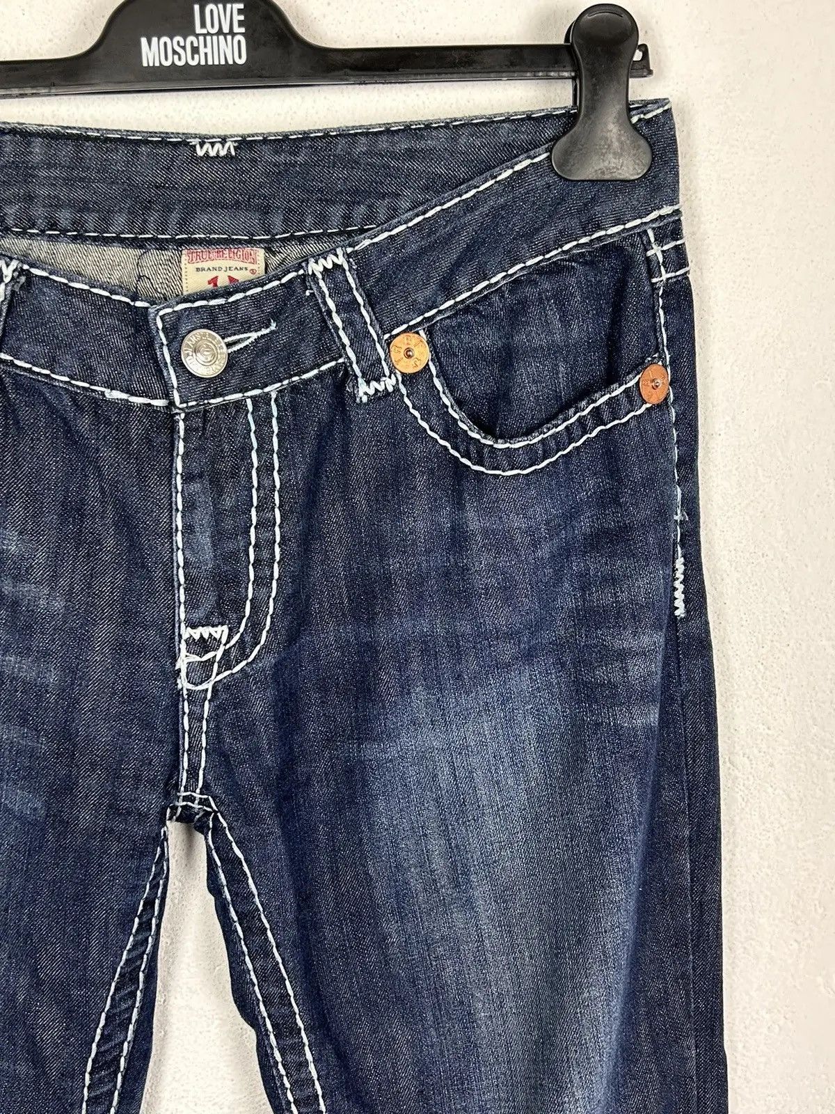 True Religion Vintage True Religion Bobby Crazy Embroidery Jeans Size 32 Size 32" / US 10 / IT 46 - 3 Thumbnail