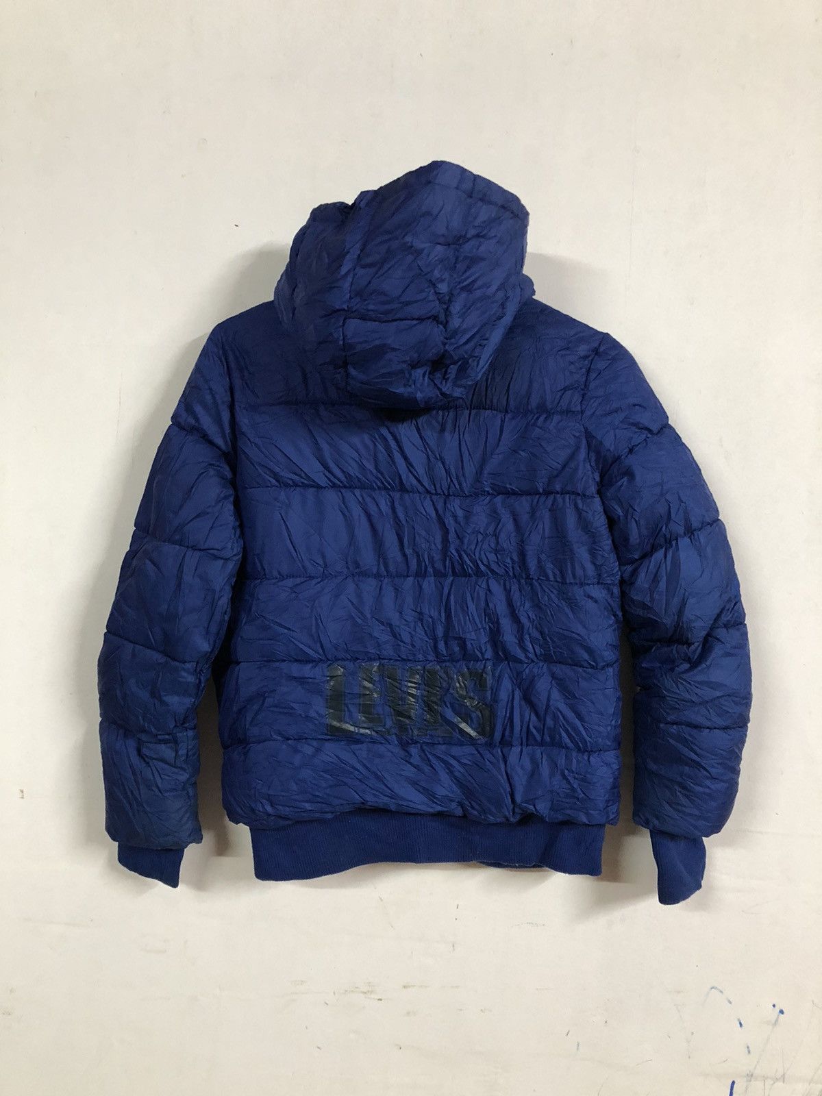 Designer × Levi's Vintage Y2K Levis puffer Jacket Hoodie Size US S / EU 44-46 / 1 - 2 Thumbnail