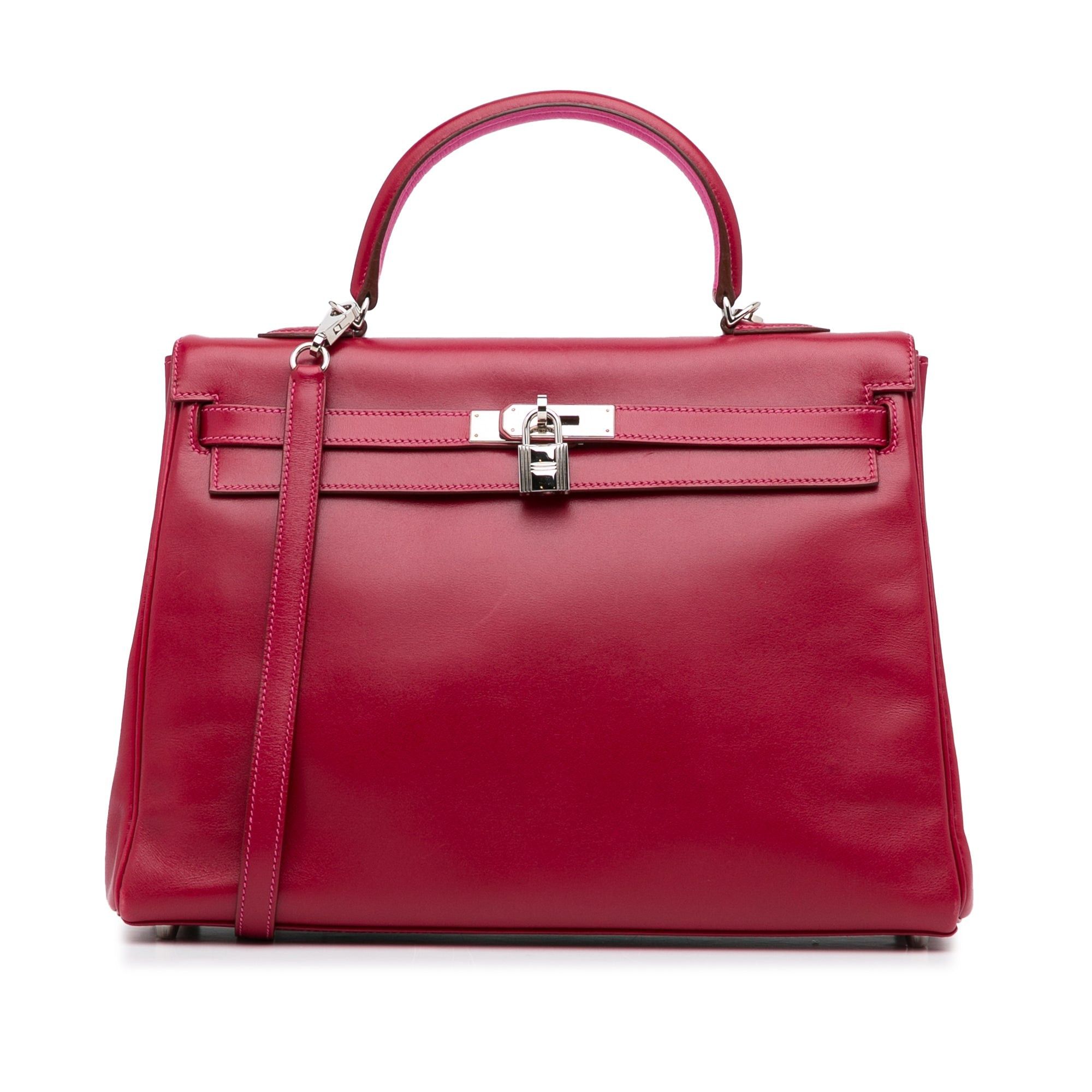 image of Hermes Hermes Handbags Kelly 35 in Red, Women's