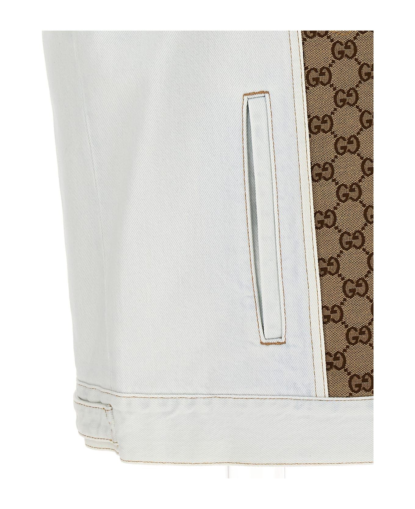Gucci o1loc1c0226 756350 Washed Organic Denim Vest With GG Size US S / EU 44-46 / 1 - 4 Thumbnail