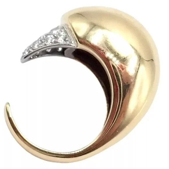 Tiffany & Co. Tiffany & Co. Elsa Peretti 18k Yellow Gold Diamond Bird Ring Size ONE SIZE - 8 Thumbnail