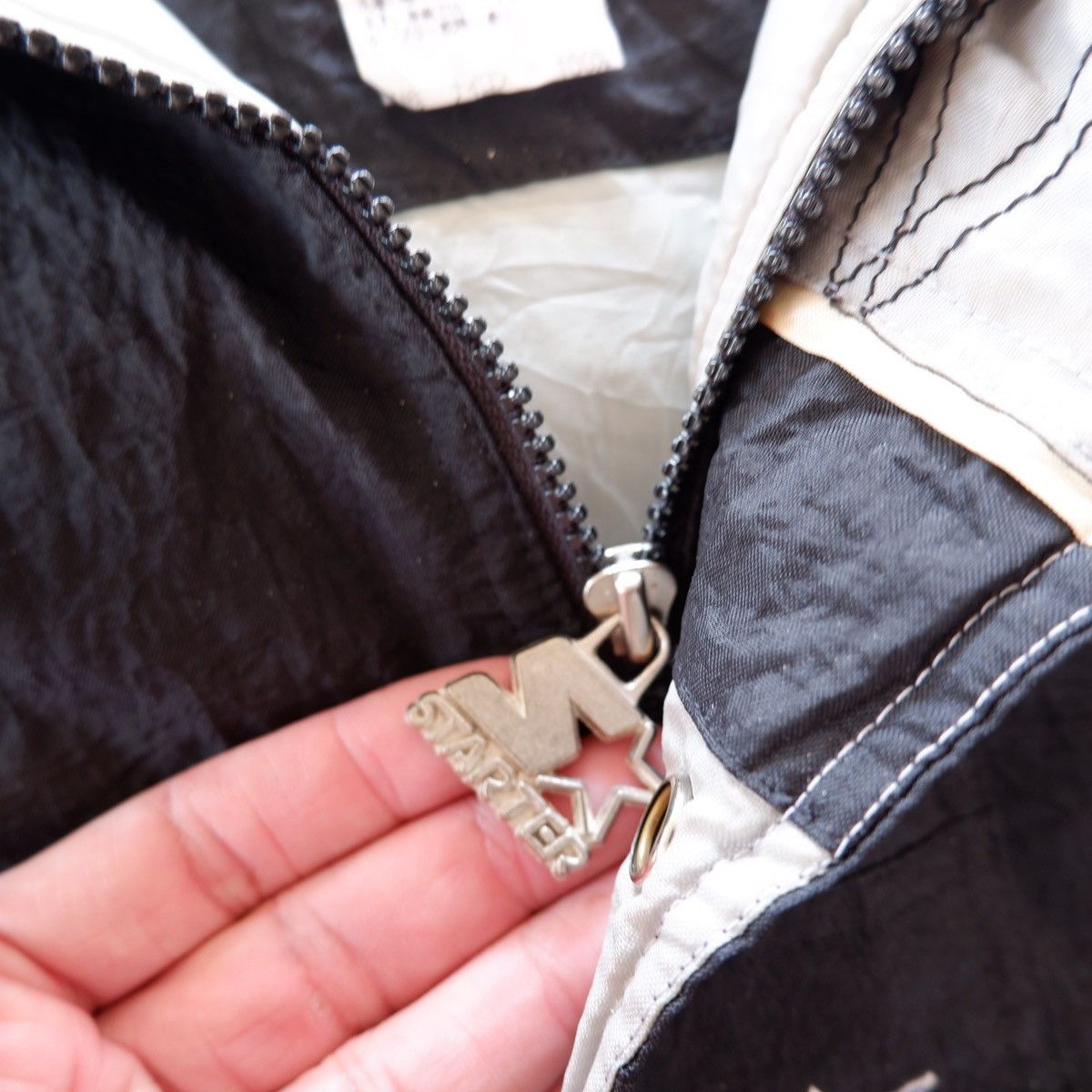 NFL × Starter × Vintage Oakland Raider Starter Half Zip Jacket Size US L / EU 52-54 / 3 - 8 Thumbnail