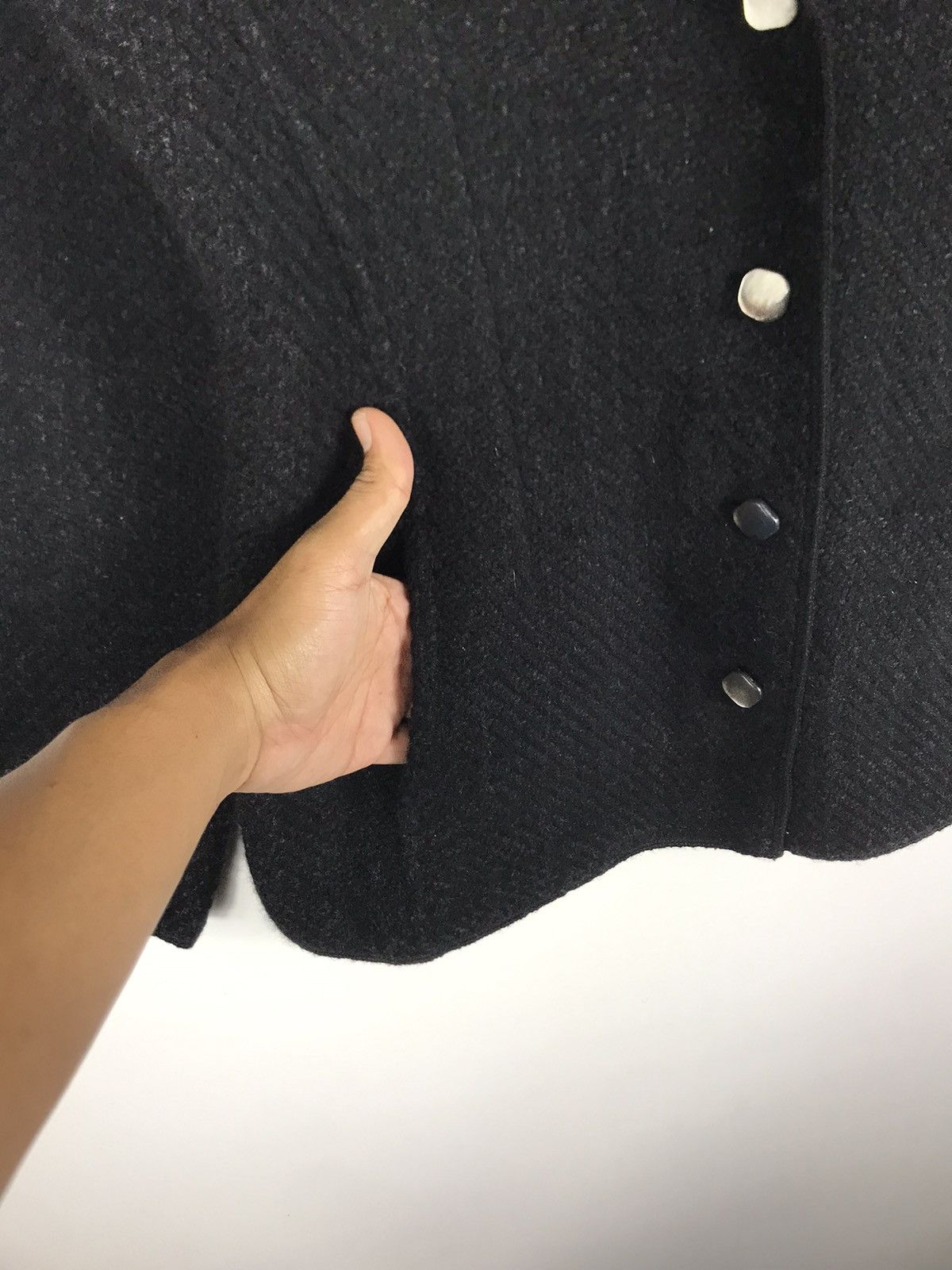 Designer × Vintage ⚡️Vintage Matucci Italy Wool Button Coat Jacket Size S / US 4 / IT 40 - 6 Thumbnail