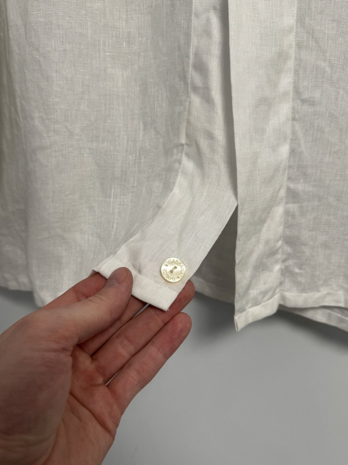 Dolce & Gabbana Dolce&Gabbana Button Up Shirt Luxury Lino Size 43/17 Size US XL / EU 56 / 4 - 9 Thumbnail
