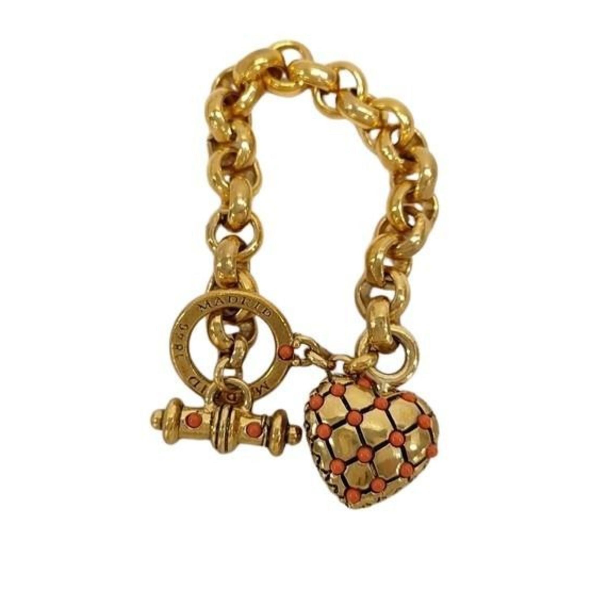 Loewe LOEWE bracelet, gold metal, women's, heart design Size ONE SIZE - 1 Thumbnail