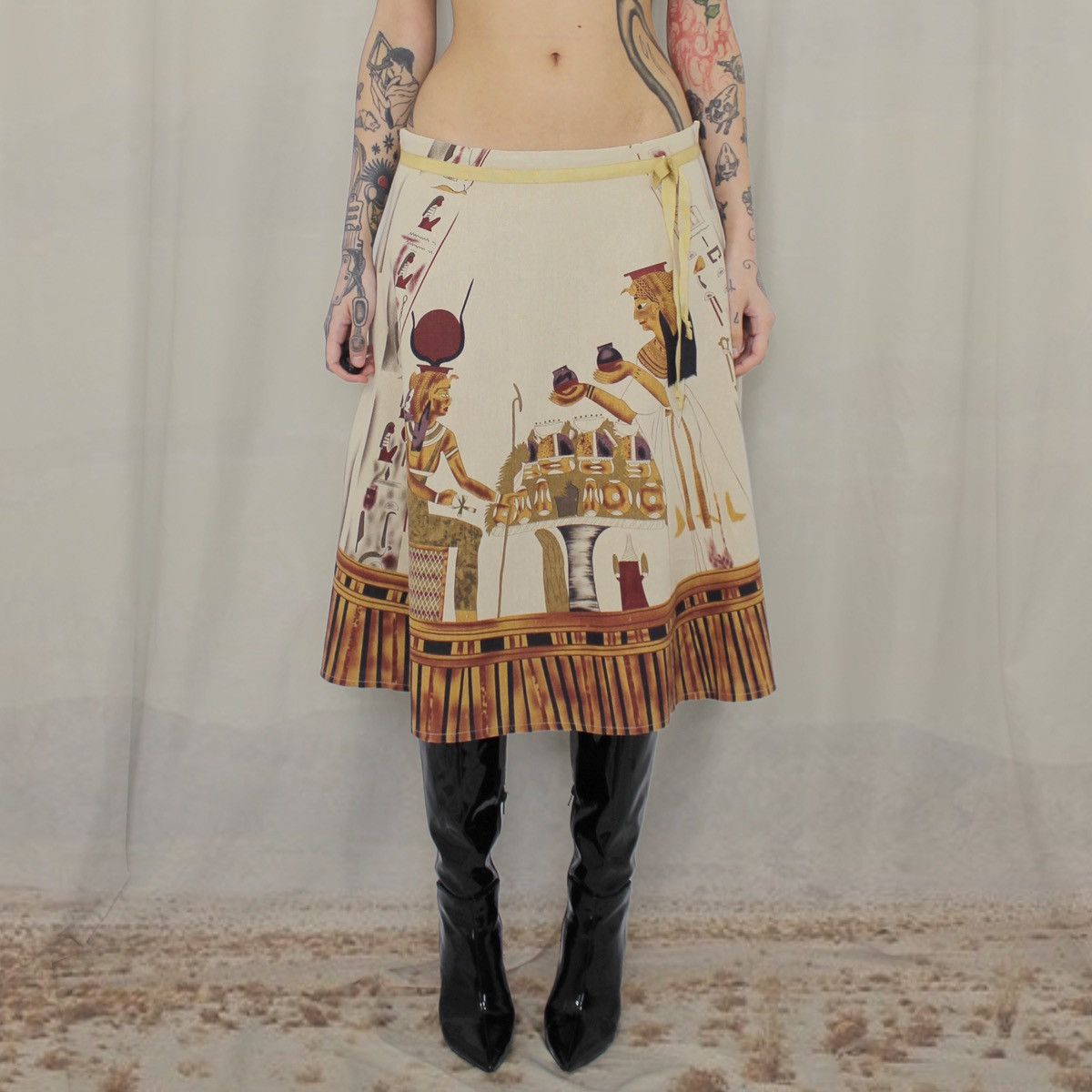 Vintage 🪲ANCIENT EGYPT SKIRT🪲 Size 30" / US 8 / IT 44 - 1 Thumbnail