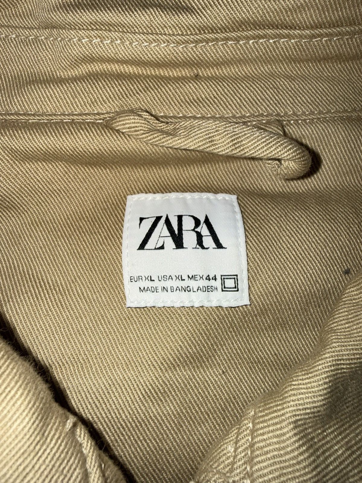 Zara Zara Canvas Utility Jacket Mens XL Outdoor Casual Rustic Size US XL / EU 56 / 4 - 3 Thumbnail