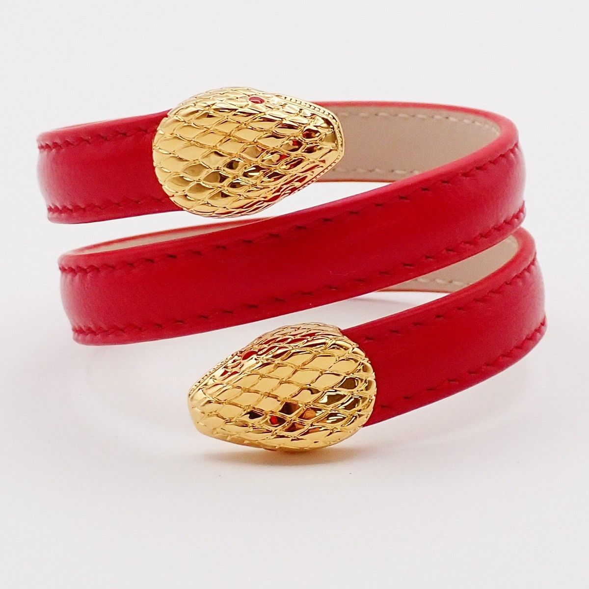 Bvlgari Bvlgari Serpenti Forever Double Wrap Bracelet Leather Size ONE SIZE - 1 Thumbnail