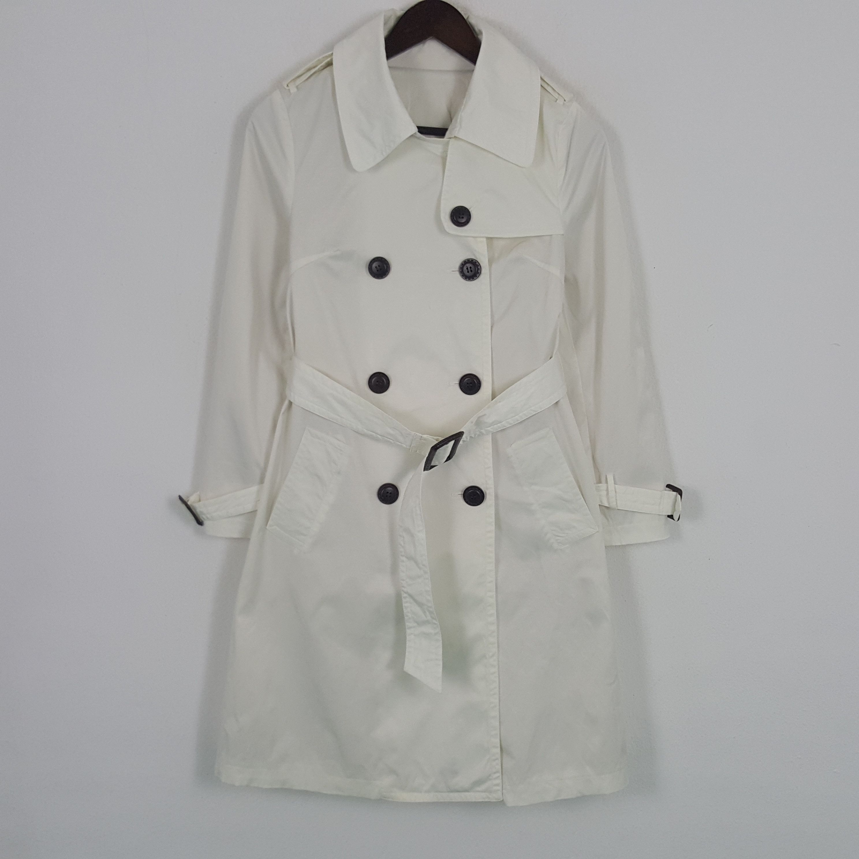 Burberry × Vintage Vintage Burberry London Custom Art Logo Trench Coat Jacket Size US XS / EU 42 / 0 - 3 Thumbnail