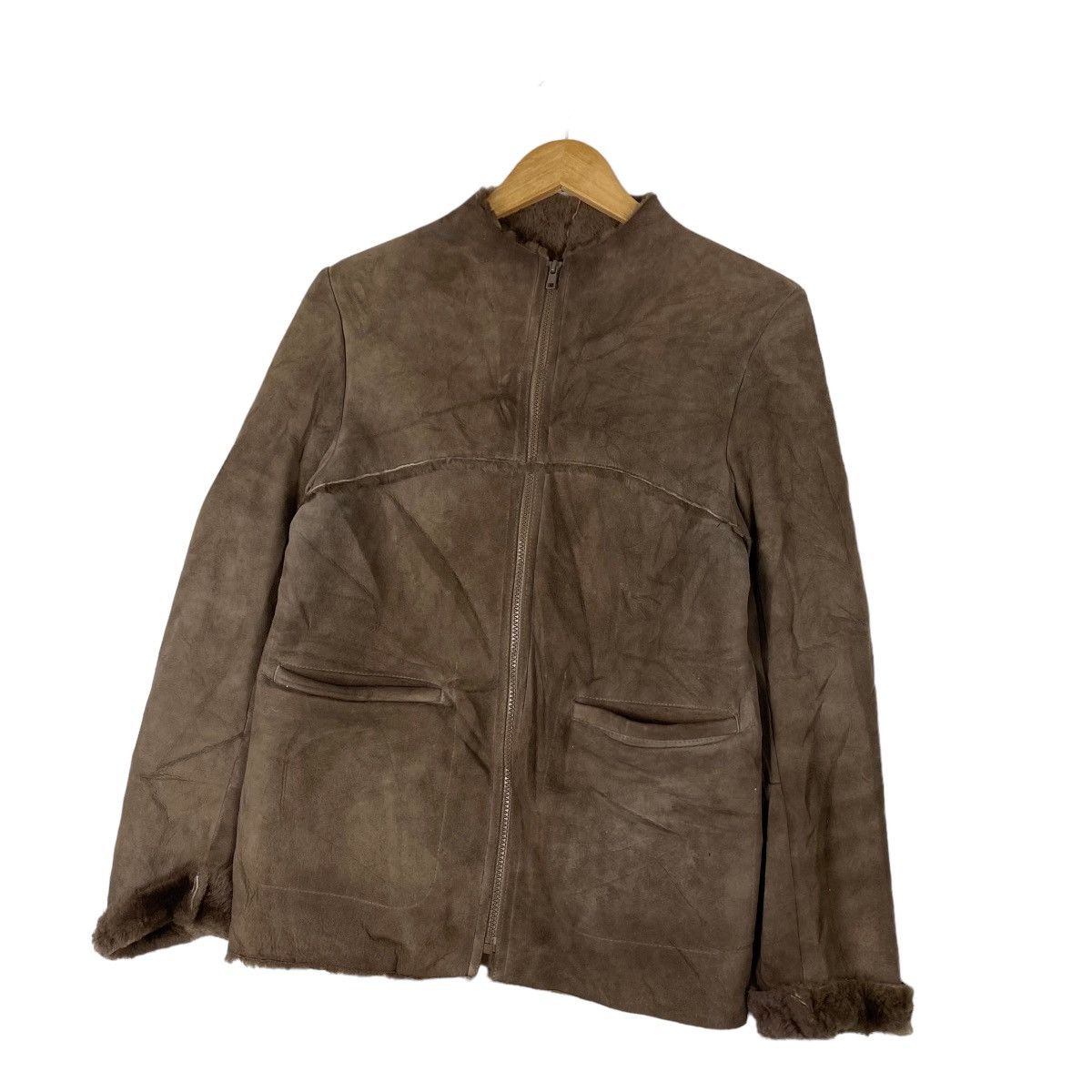 Beams Plus Ray Beams Fur Maunton Lamb Zipper Jacket Size US M / EU 48-50 / 2 - 2 Thumbnail