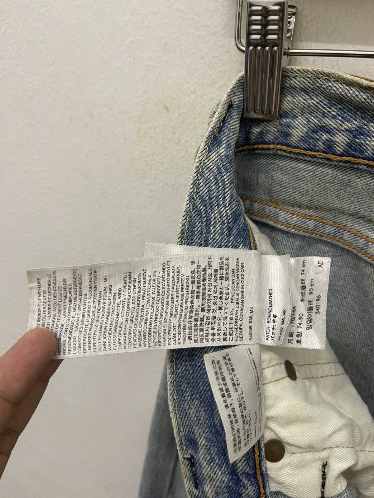 Levi's Vintage Clothing Rare LEVIS 501 Made in Mexico Distressed Grunge Style Size US 29 - 10 Thumbnail