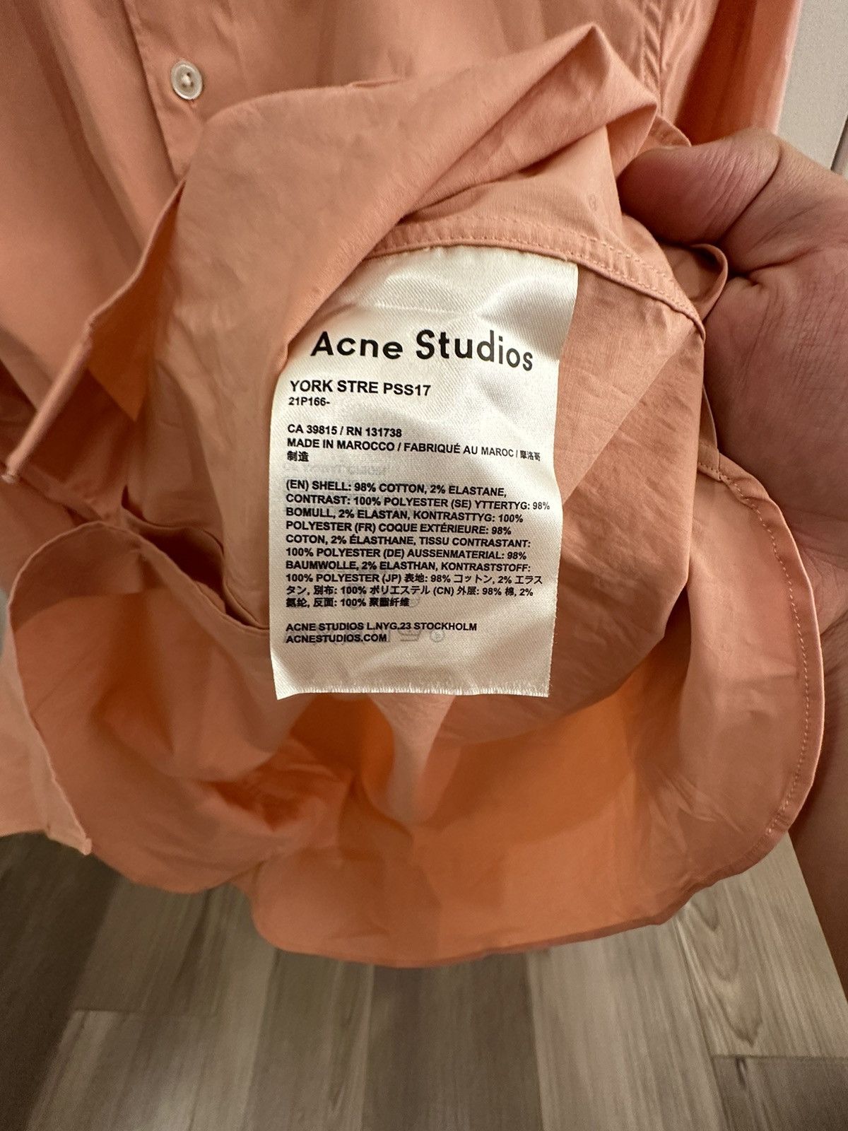 Acne Studios Acne Studios Poplin Dress Shirt Size US S / EU 44-46 / 1 - 3 Thumbnail