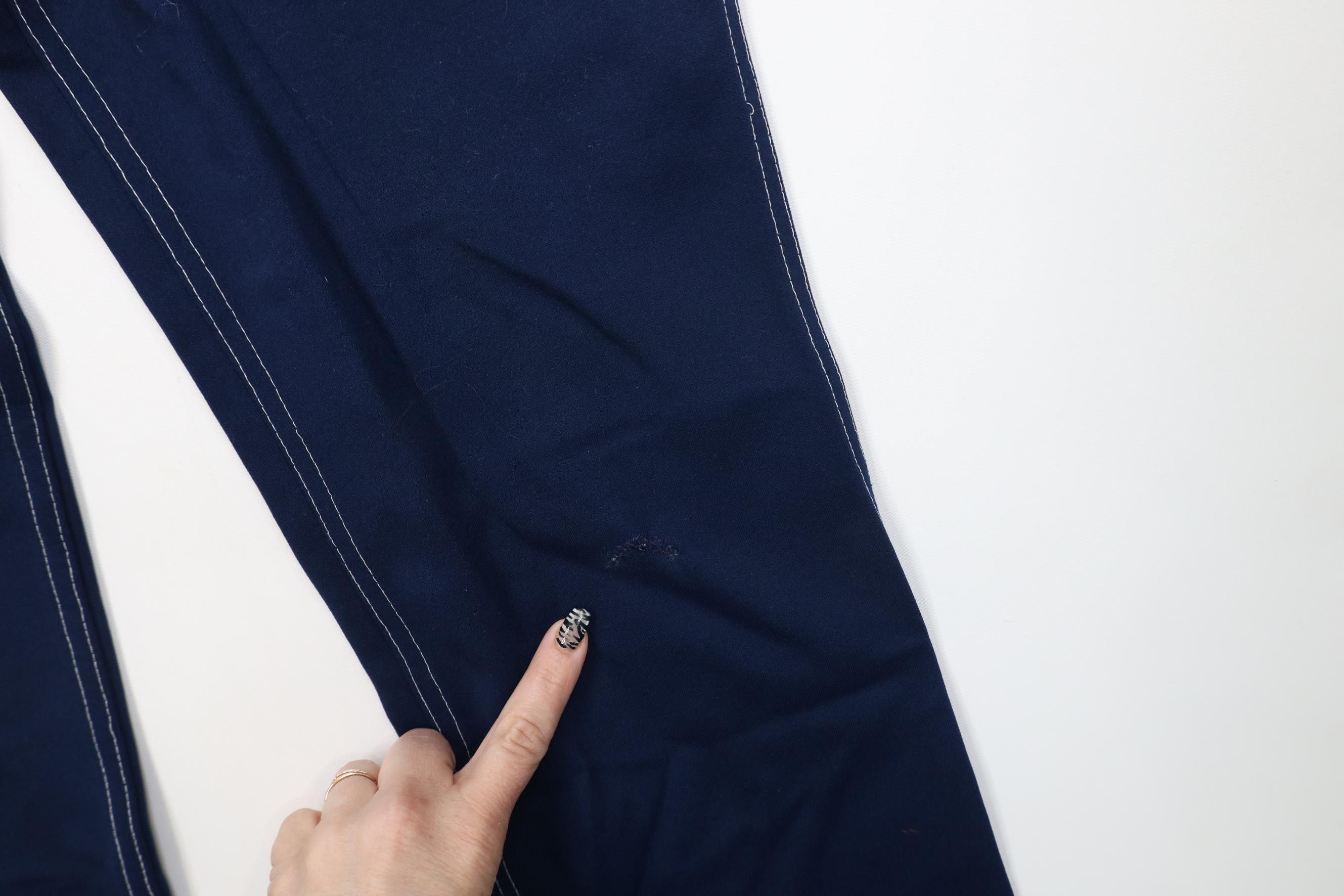 Vintage Vintage 70s Streetwear Flared Wide Leg Chino Pants Blue USA Size 26" / US 2 / IT 38 - 5 Thumbnail