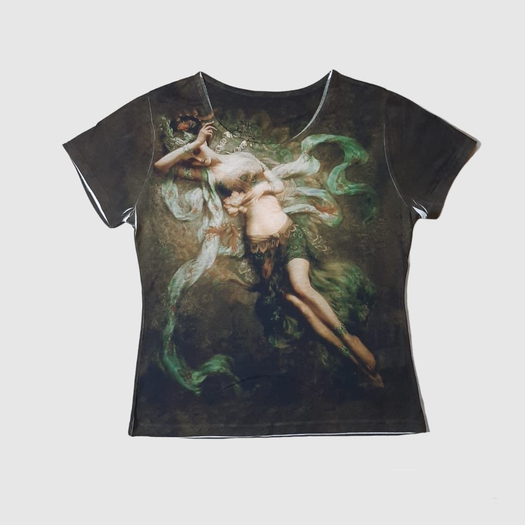Japanese Brand × Jean Paul Gaultier × Le Grande Bleu (L.G.B.) Via Faburrica angel crop tee Size M / US 6-8 / IT 42-44 - 1 Thumbnail