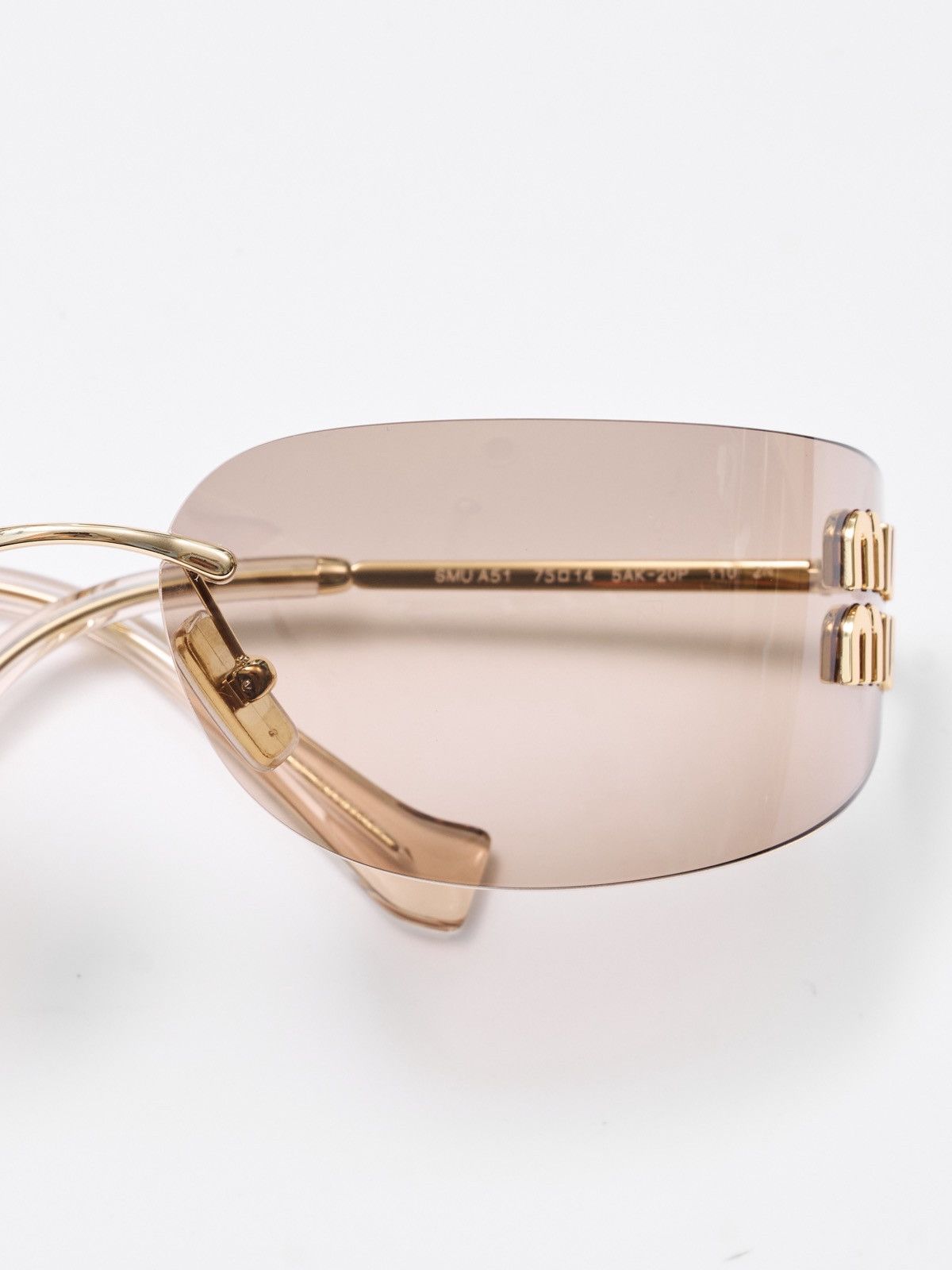 Miu Miu MIU MIU SMU A51 5AK20P GOLD Size ONE SIZE - 3 Thumbnail
