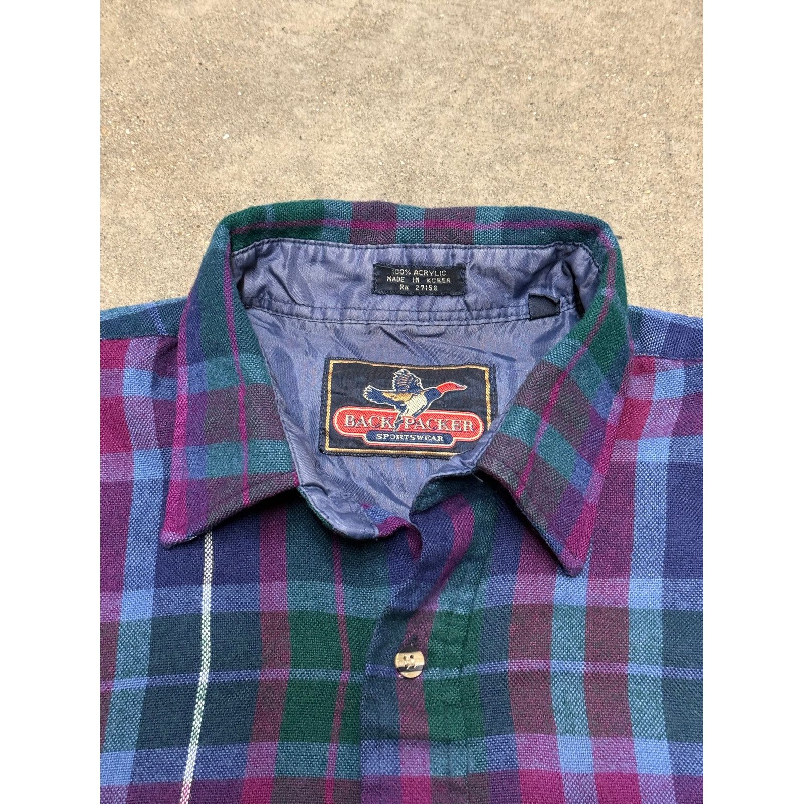 Vintage Vintage Y2K/90s Outdoor Flannel Shirt Size US L / EU 52-54 / 3 - 3 Thumbnail