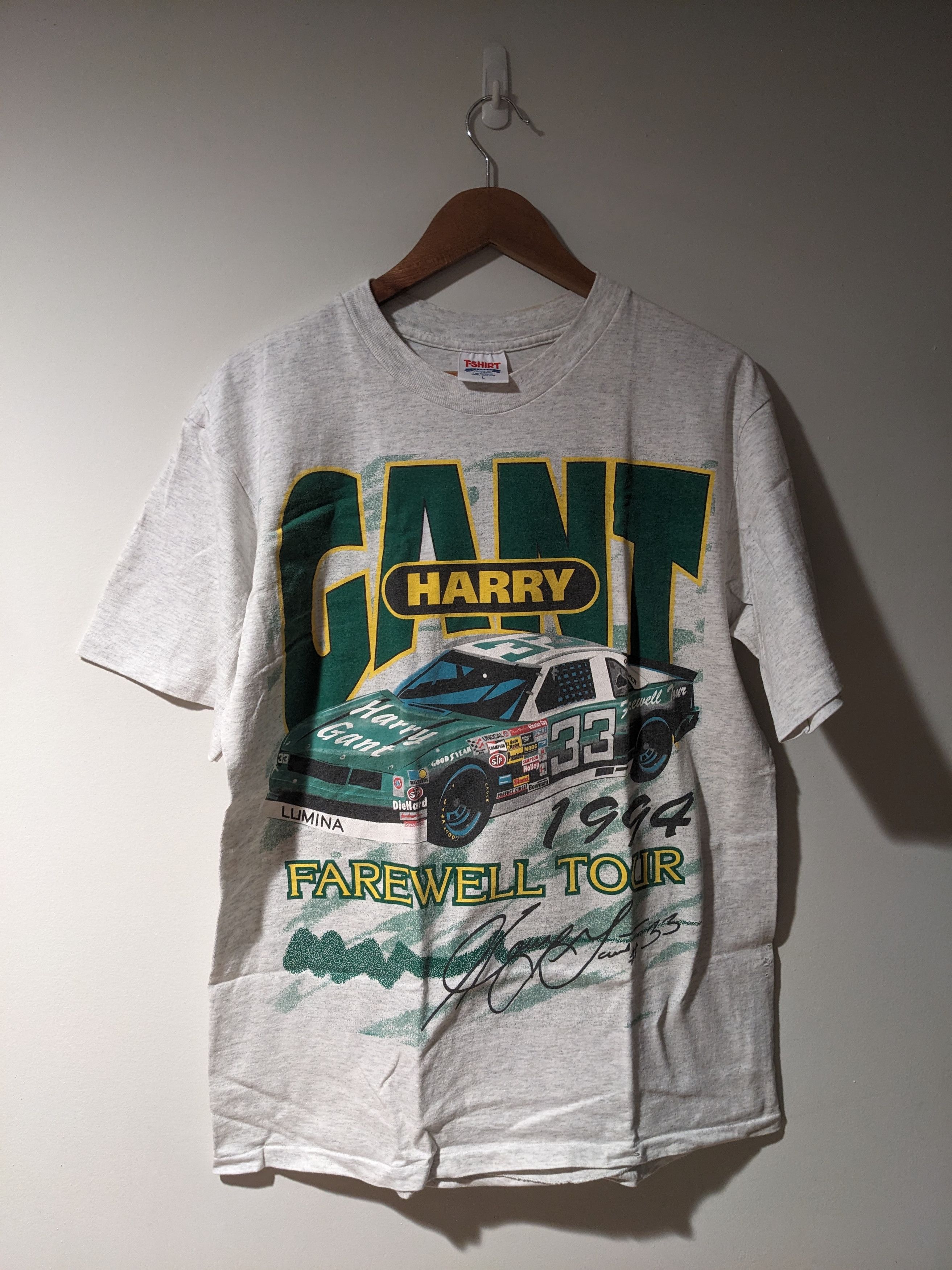 NASCAR × Vintage Vintage 1994 Harry Gant Nascar Chase Authentic T-Shirt Size US L / EU 52-54 / 3 - 1 Thumbnail