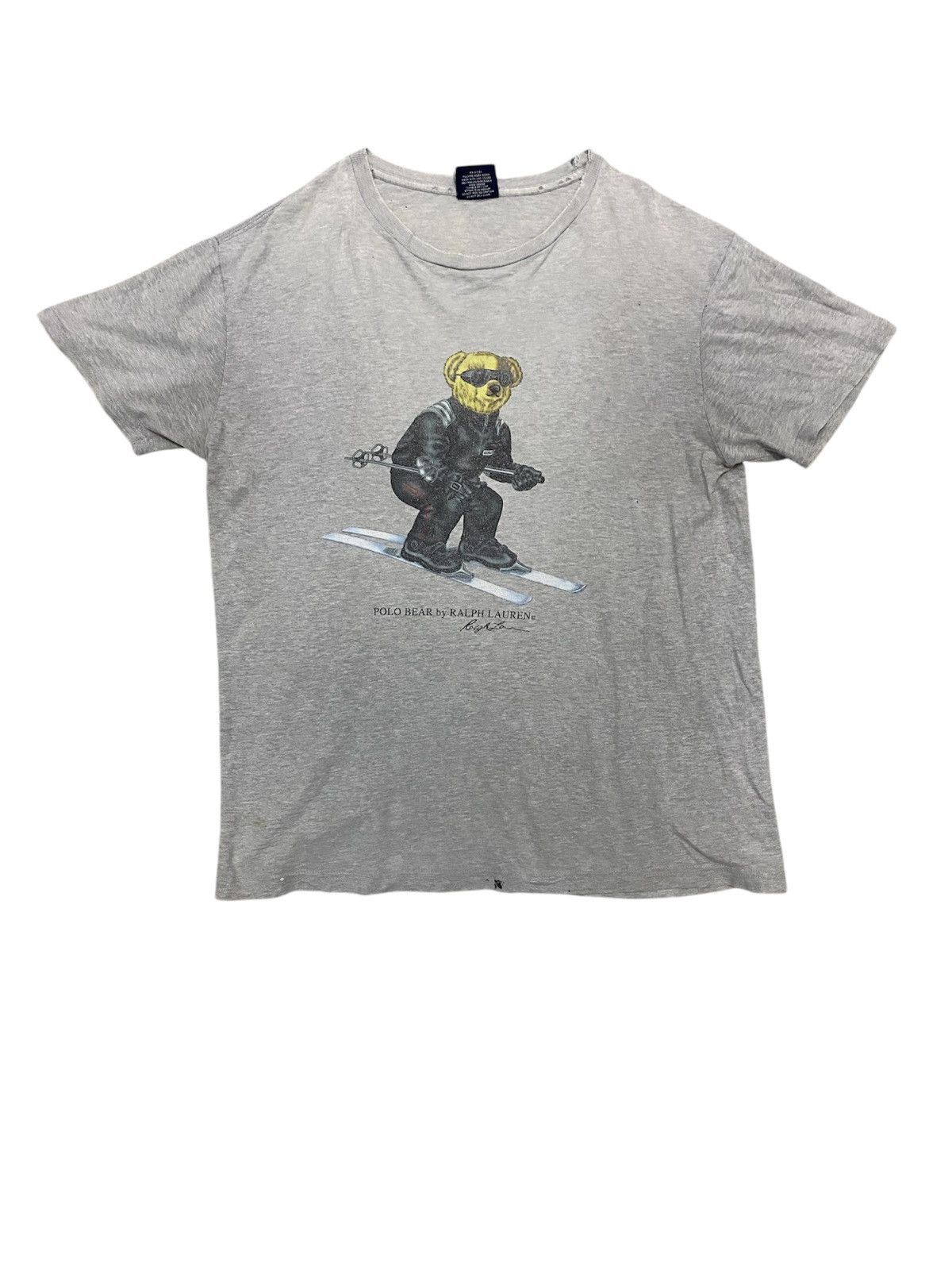 Polo Ralph Lauren 1990s Polo Bear Polo Ski tee Size US M / EU 48-50 / 2 - 1 Thumbnail