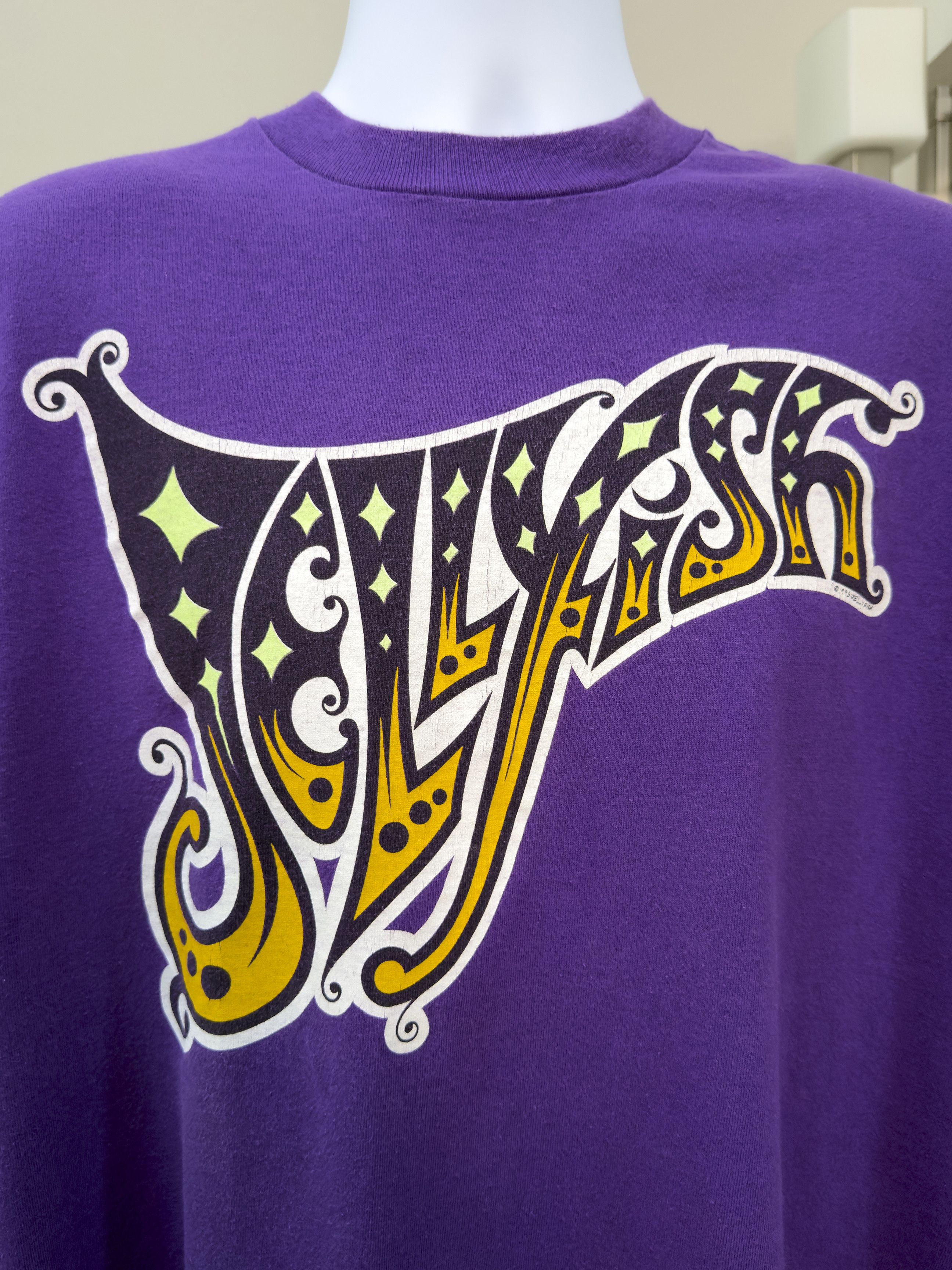 Fruit Of The Loom Rare Vintage Jellyfish Spilt Milk Tour T-Shirt Made in USA Size US XL / EU 56 / 4 - 2 Thumbnail